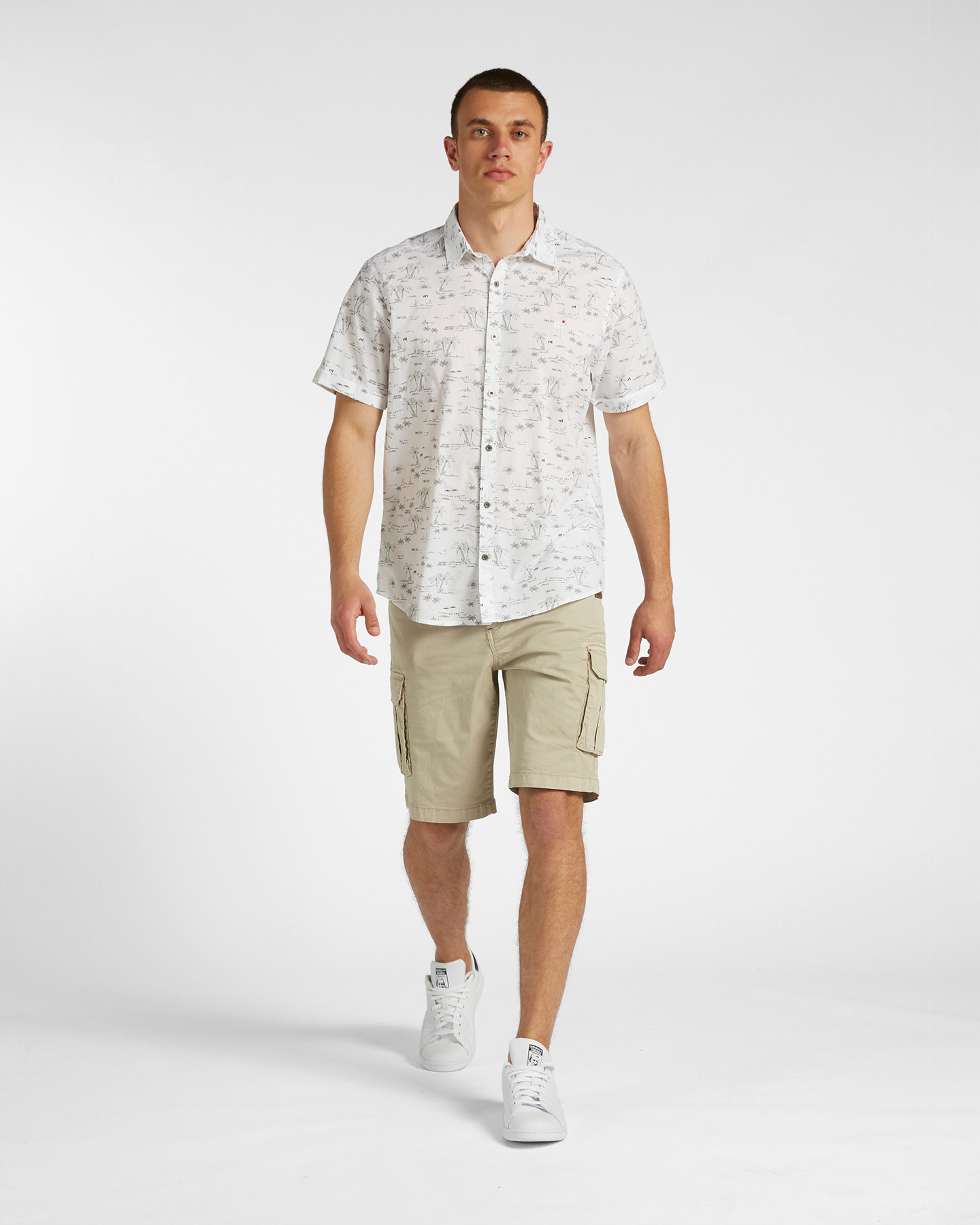 Camicia MISTRAL PRINTED HAWAII M - Bianco - 3 | Cisalfa Sport