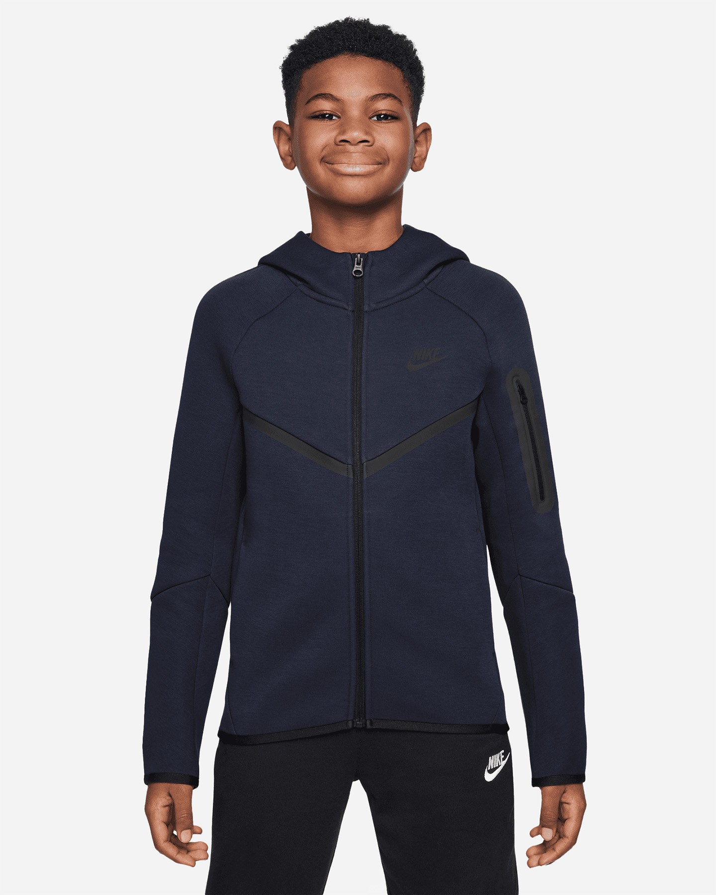 Felpa NIKE TECH FLEECE 3 JR - Blu Navy - 0 | Cisalfa Sport