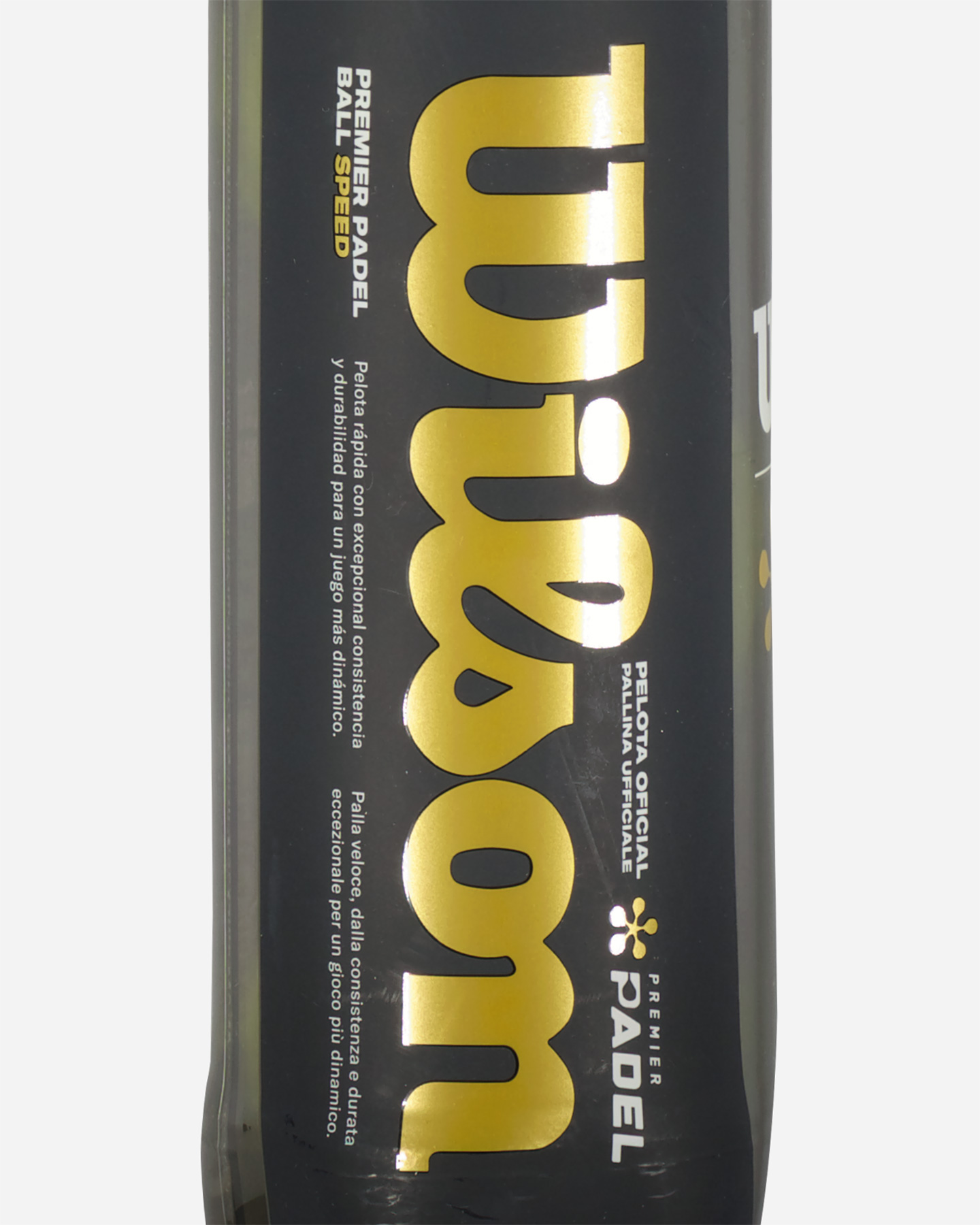 Palle padel WILSON PREMIER PADEL SPEED 3 BALL  - Giallo - 1 | Cisalfa Sport