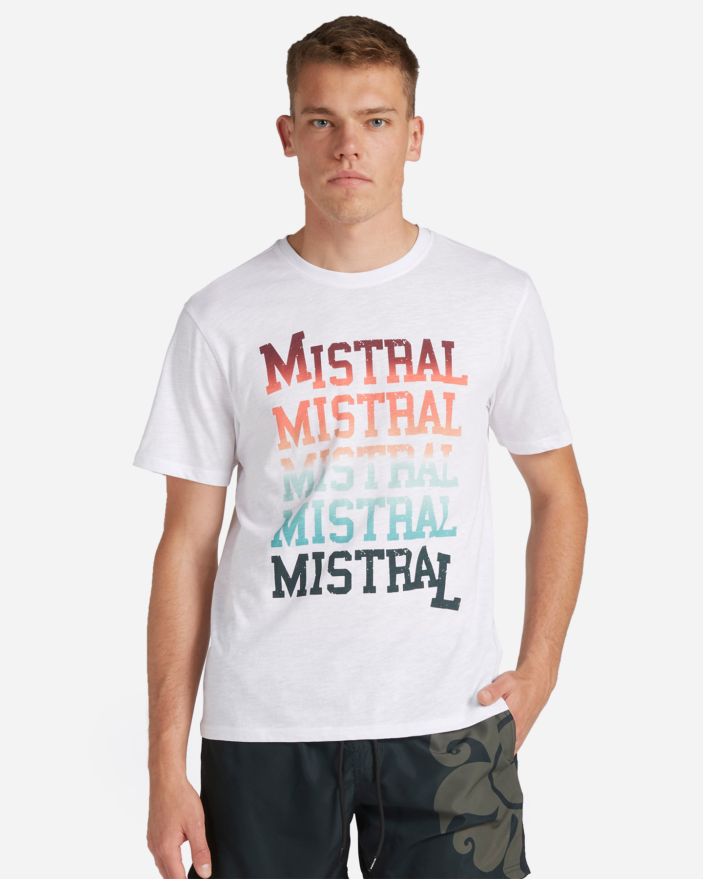 T-shirt MISTRAL DEGRADÈ M - Bianco - 0 | Cisalfa Sport