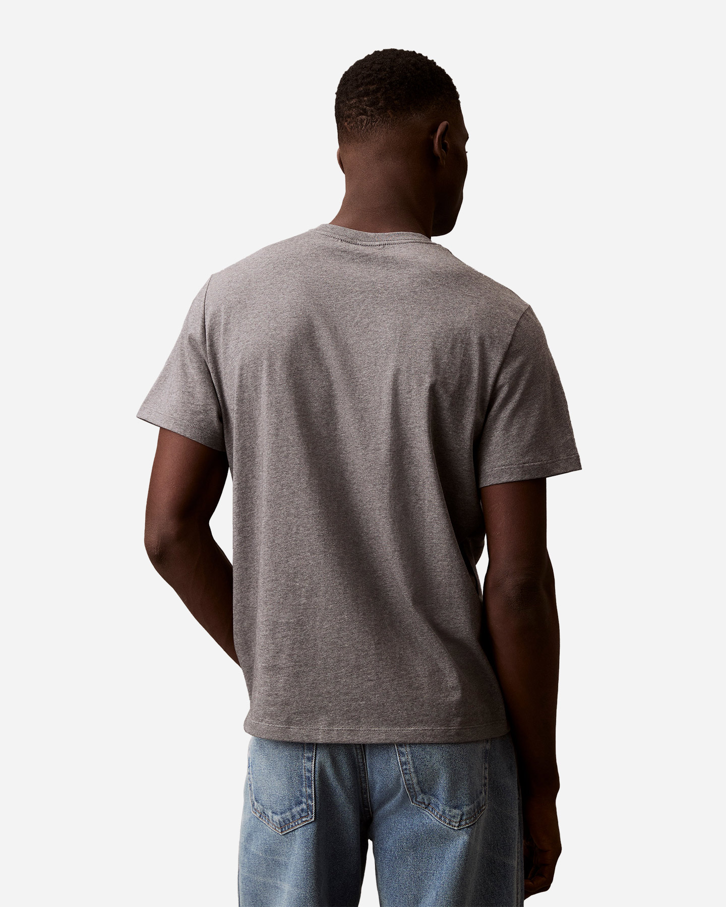 T-shirt CALVIN KLEIN JEANS HERO MONOLOGO M - Grigio - 3 | Cisalfa Sport
