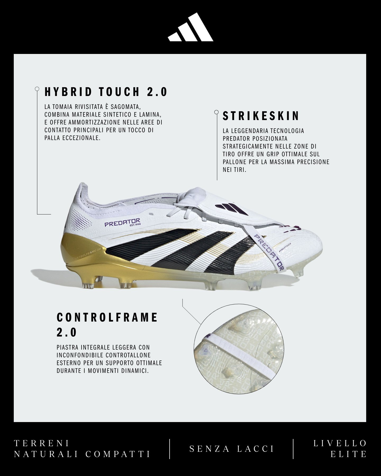 Scarpe calcio ADIDAS PREDATOR ELITE FT FG M - Color mix - 1 | Cisalfa Sport