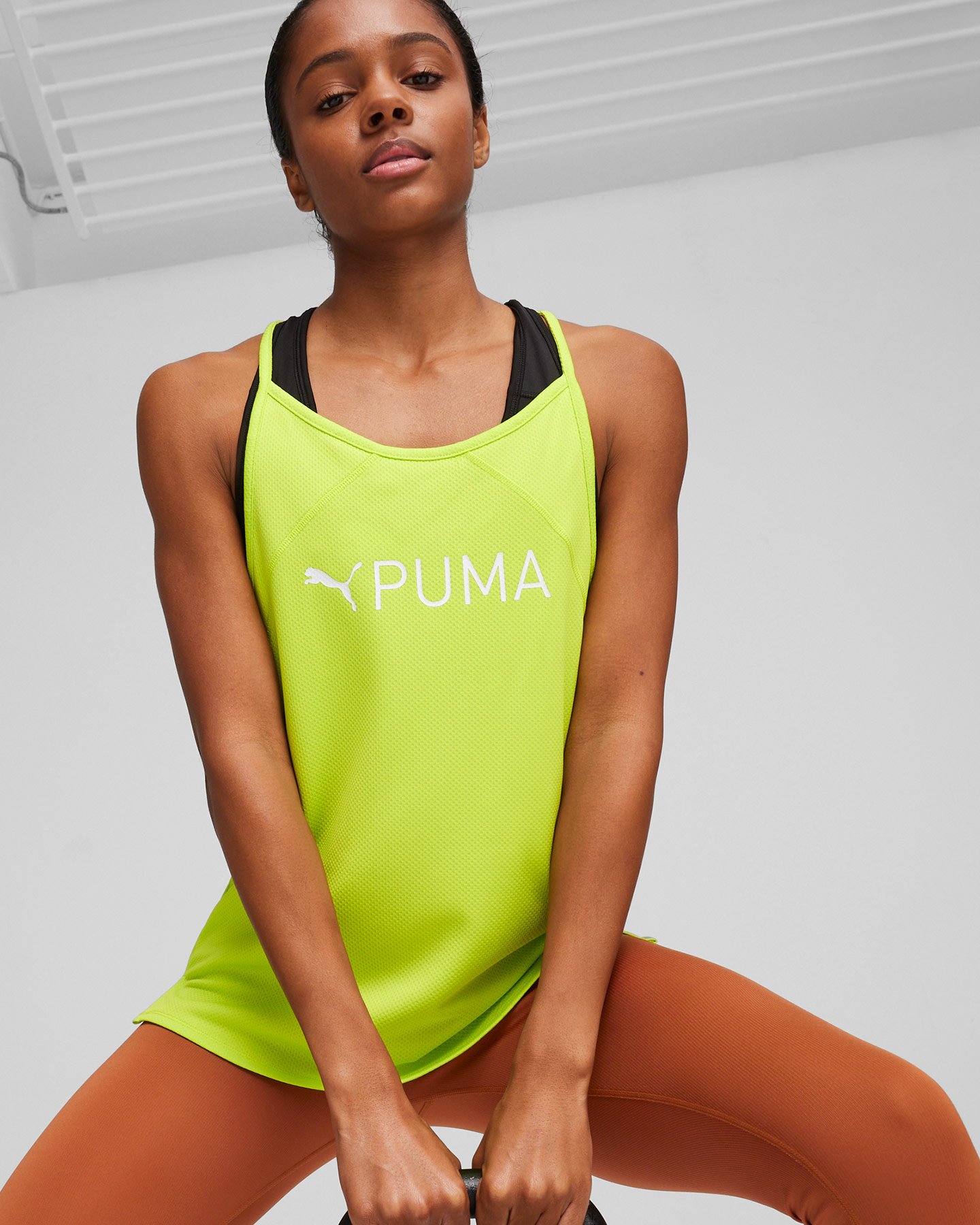 Canotta training PUMA SMALL LOGO W - Verde - 2 | Cisalfa Sport