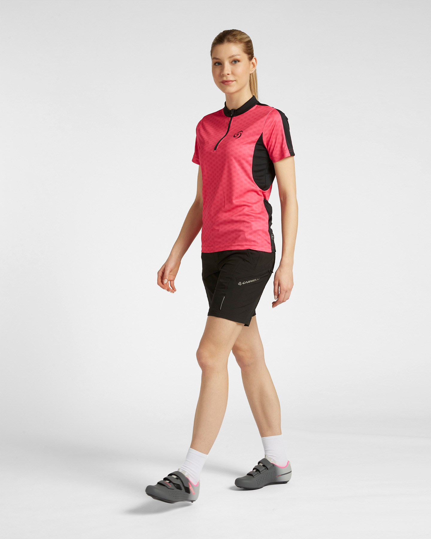 Maglia ciclismo CARNIELLI ALL OVER PRINTED W - Rosa - 3 | Cisalfa Sport