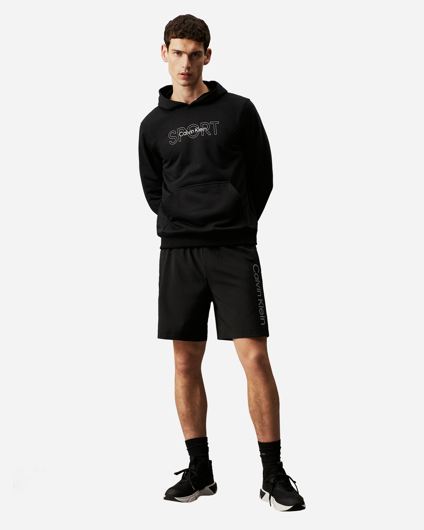 Pantaloncini CALVIN KLEIN SPORT 7" INSEAM LOGO M - Nero - 1 | Cisalfa Sport