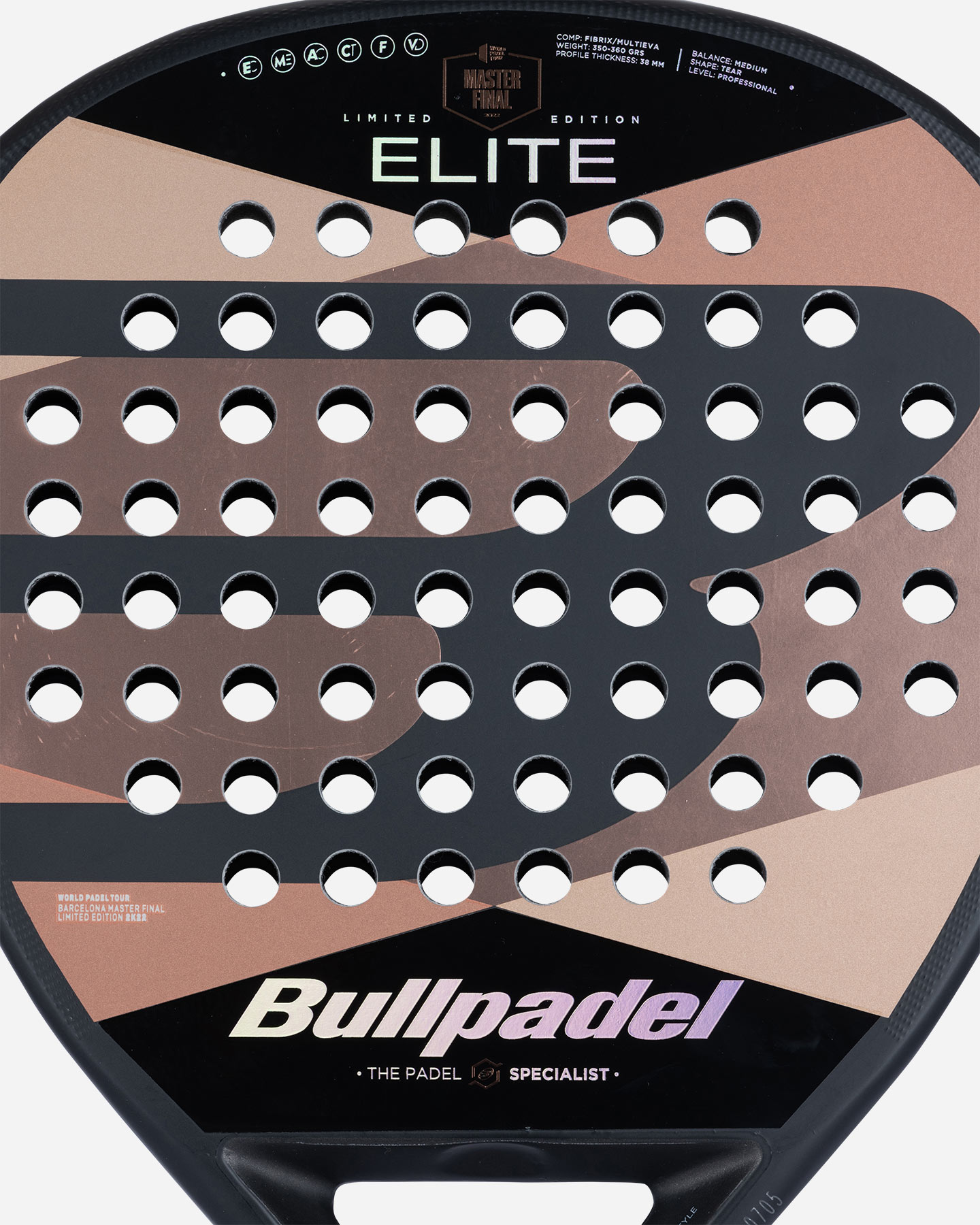 Racchetta padel performance BULLPADEL ELITE MFINAL 22 W - Marrone - 2 | Cisalfa Sport