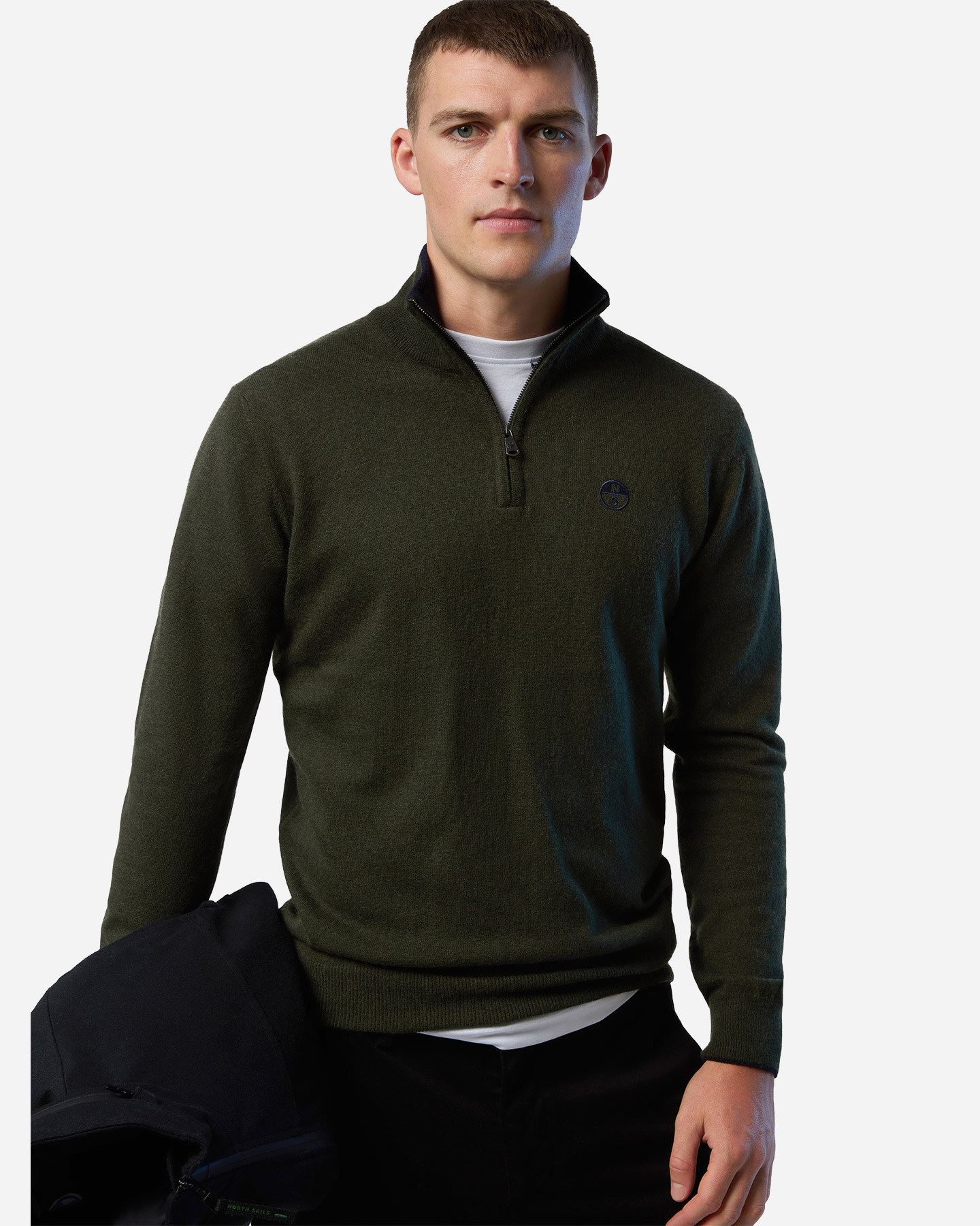 Maglione NORTH SAILS ZIP COTTON M - Verde - 2 | Cisalfa Sport