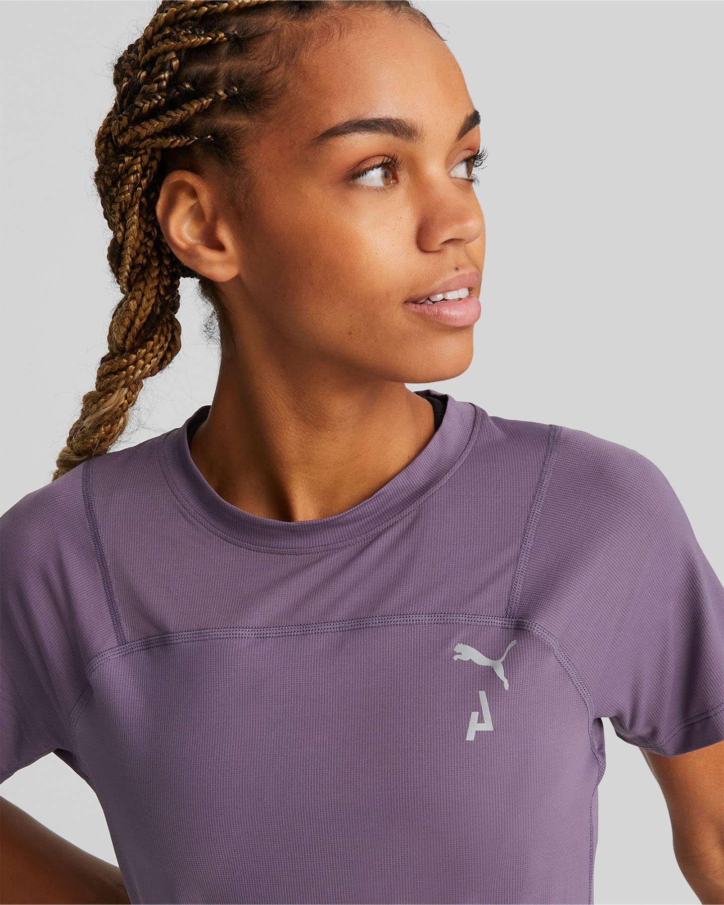 T-shirt running PUMA SEASONS COOLCELL W - Viola - 4 | Cisalfa Sport