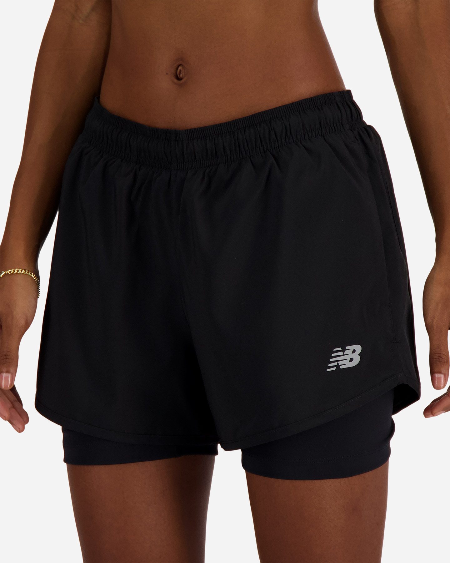 Short running NEW BALANCE SPORT ESSENTIAL 2IN1 W - Nero - 3 | Cisalfa Sport