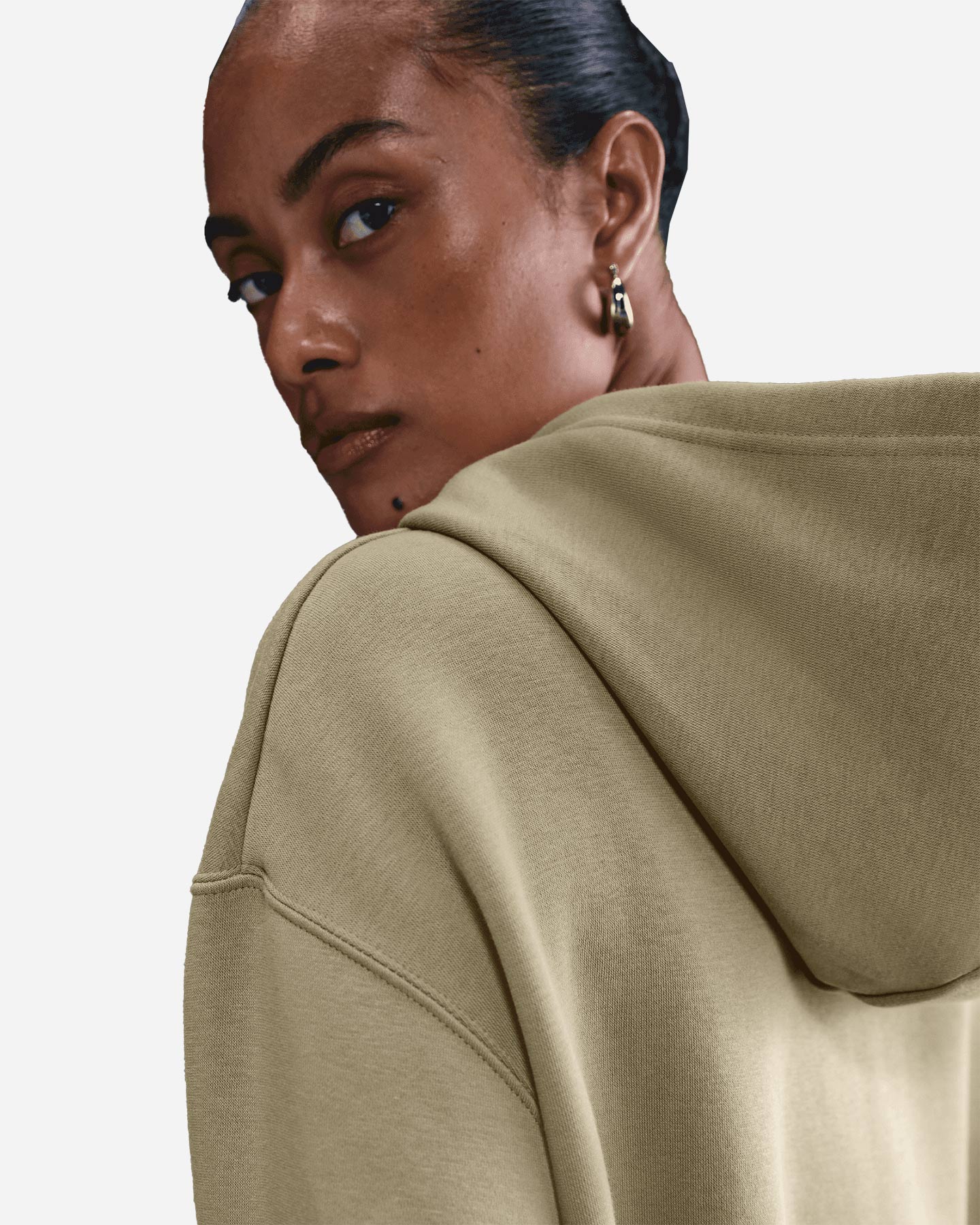 Felpa NIKE BIG LOGO PHOENIX W - Beige - 5 | Cisalfa Sport