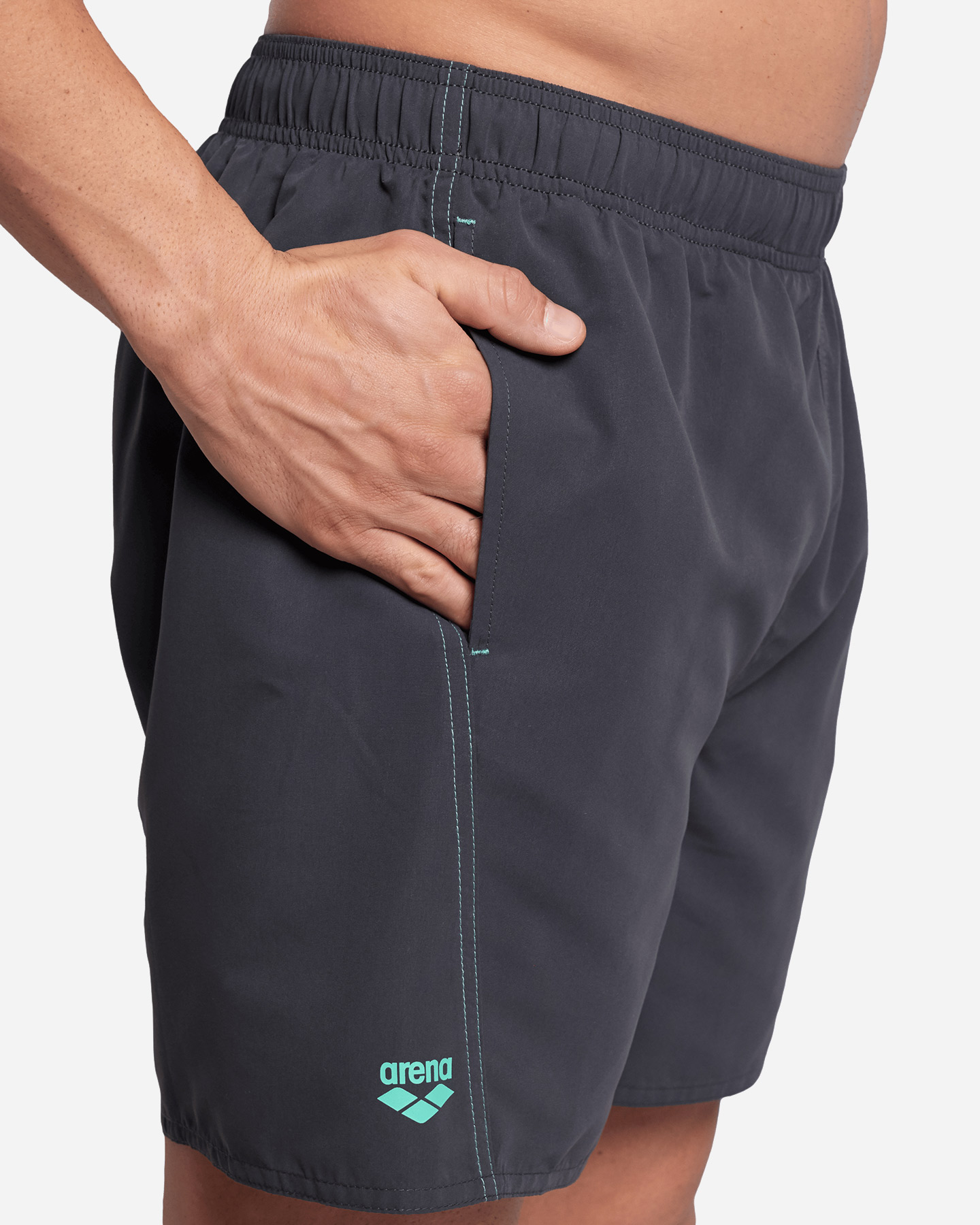 Boxer mare ARENA FUNDAMENTAL LOGO M - Blu - 5 | Cisalfa Sport