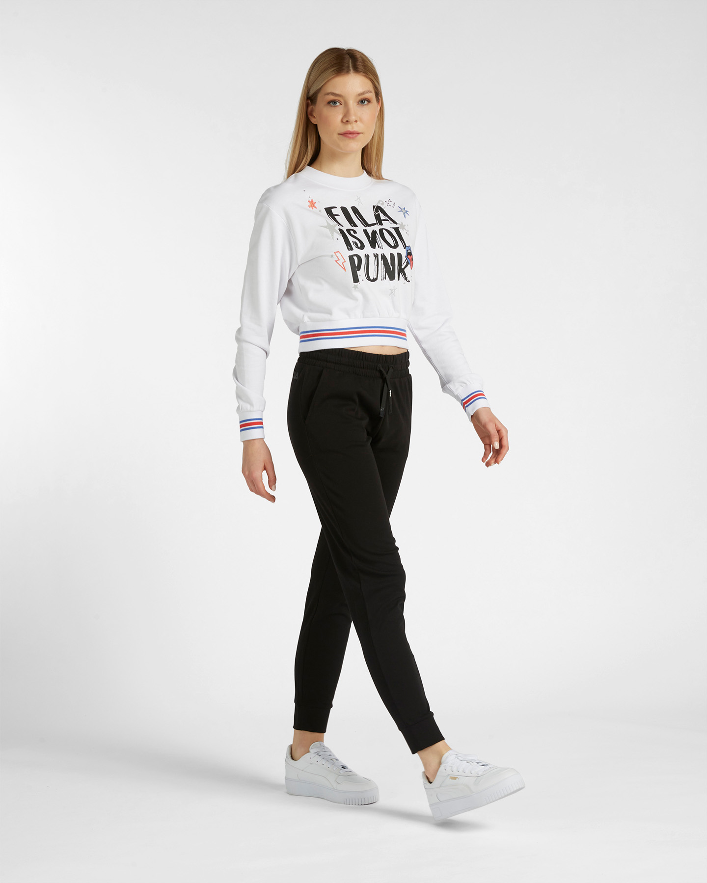Felpa FILA GRAPHIC PUNK W - Bianco - 3 | Cisalfa Sport