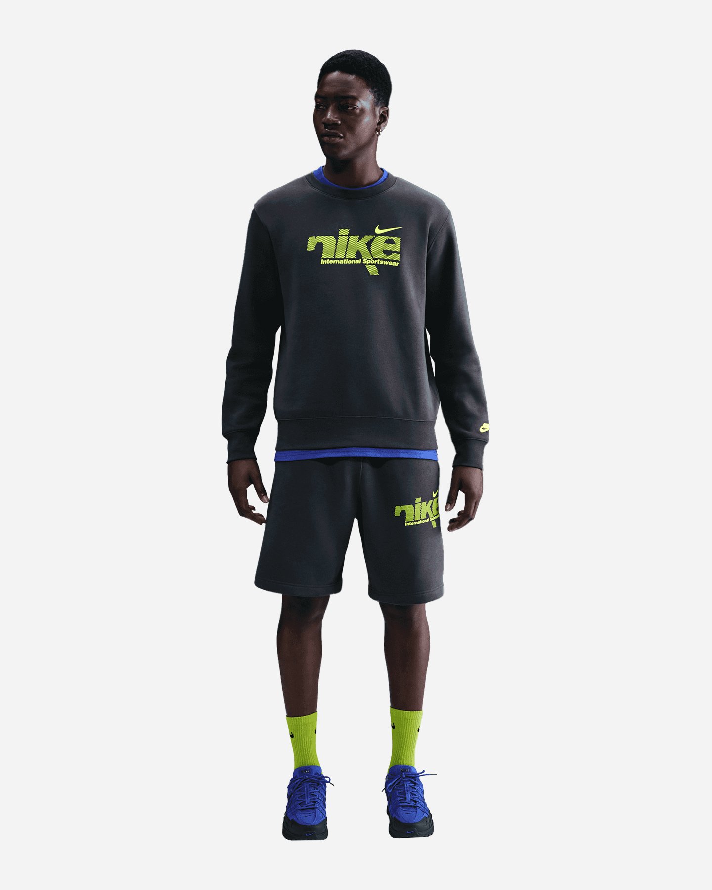 Pantaloncini NIKE FL CLUB SWOOSH SPORT M - Antracite - 1 | Cisalfa Sport