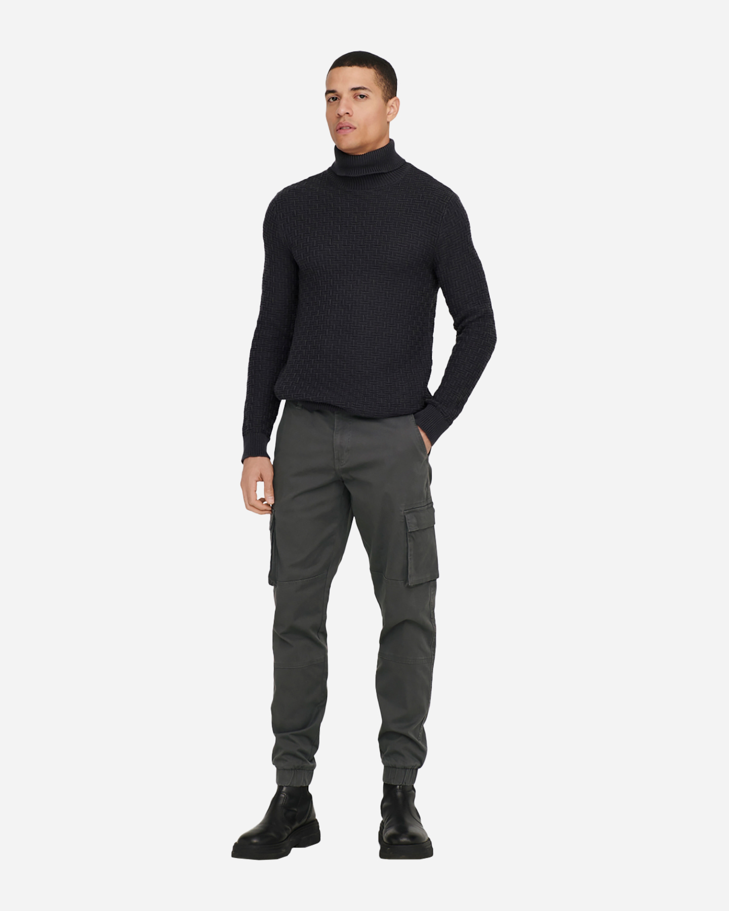 Pantalone ONLY & SONS CAM CARGO M - Grigio - 3 | Cisalfa Sport