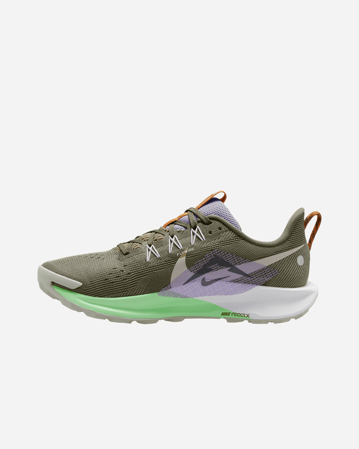 Scarpe trail NIKE REACT PEGASUS TRAIL 5 M - Verde - 3 | Cisalfa Sport