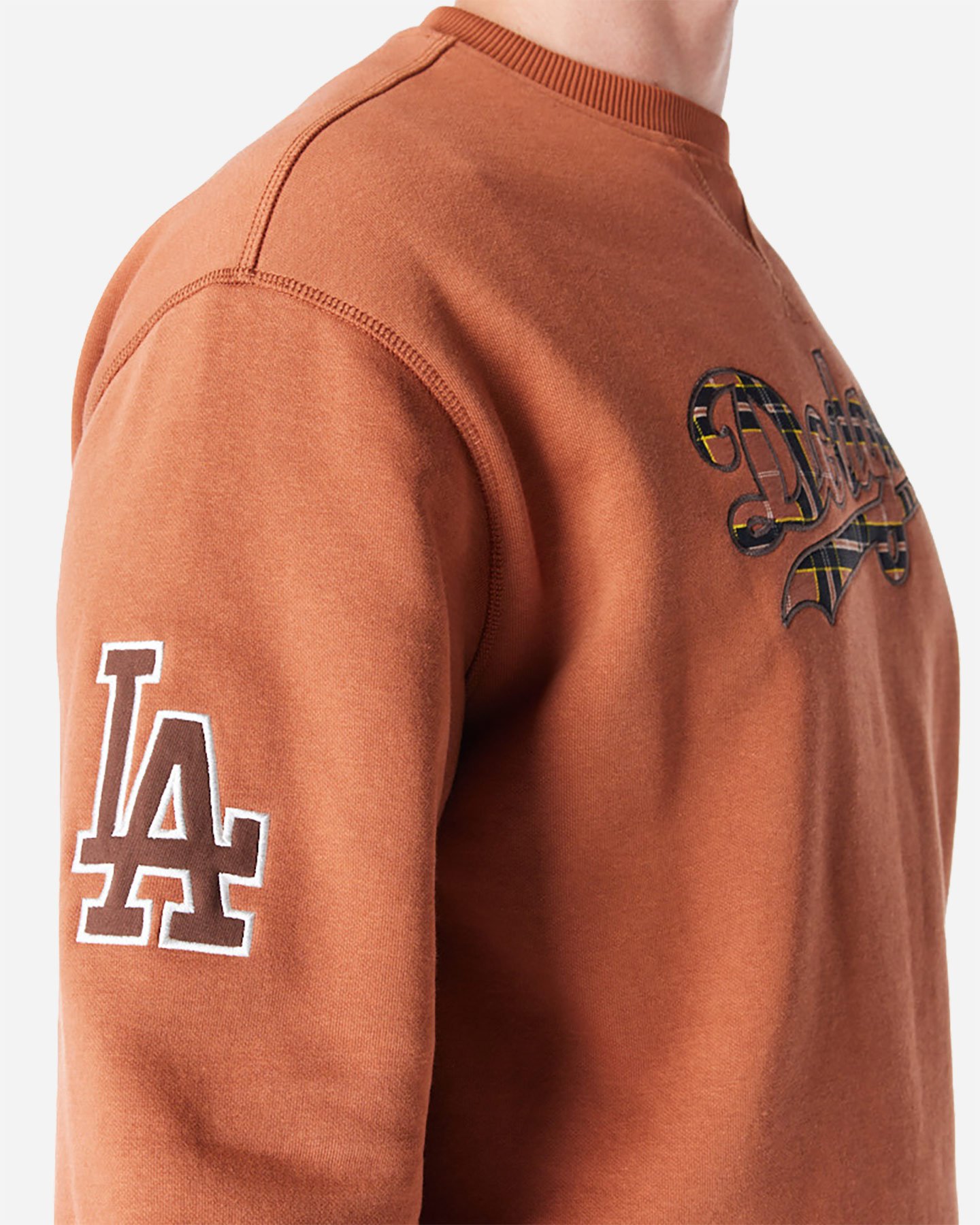 Felpa NEW ERA FLC MLB TARTAN INFILL LA DODG MARRONE M - Marrone - 2 | Cisalfa Sport