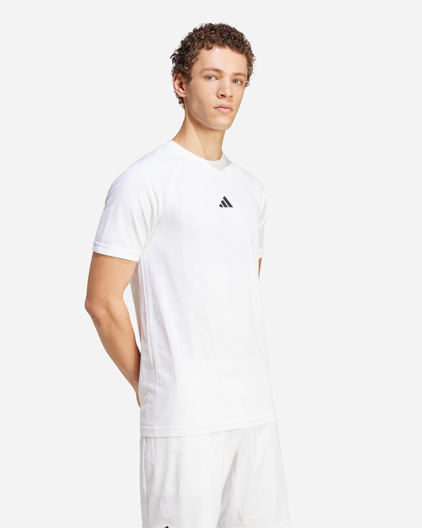 T-shirt tennis ADIDAS WIMBLEDON M - Bianco - 3 | Cisalfa Sport