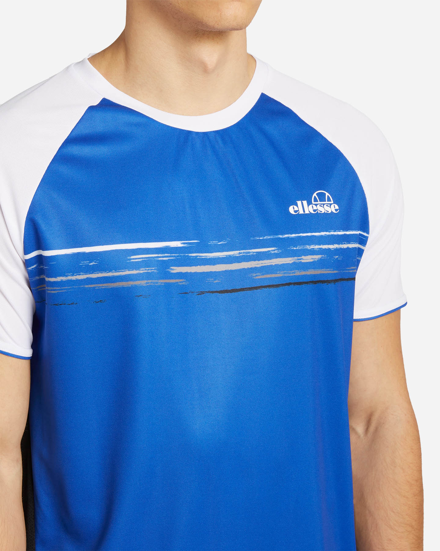 T-shirt tennis ELLESSE FIVE STRIPES M - Blu - 4 | Cisalfa Sport
