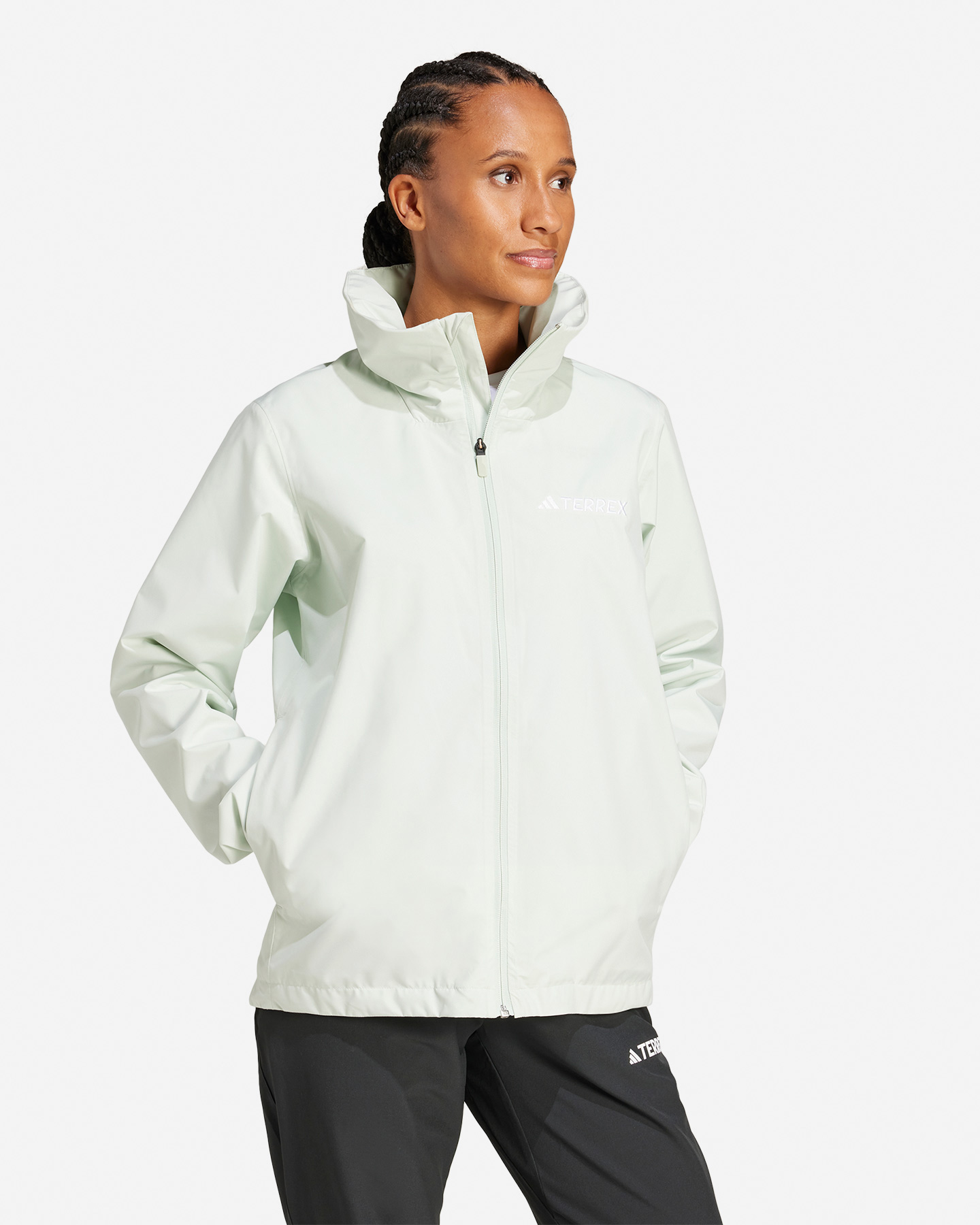 Giacca outdoor ADIDAS MT ESS W - Verde - 3 | Cisalfa Sport