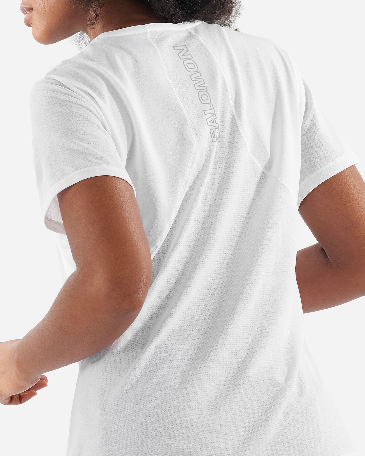 T-shirt running SALOMON SENSE AERO W - Bianco - 3 | Cisalfa Sport