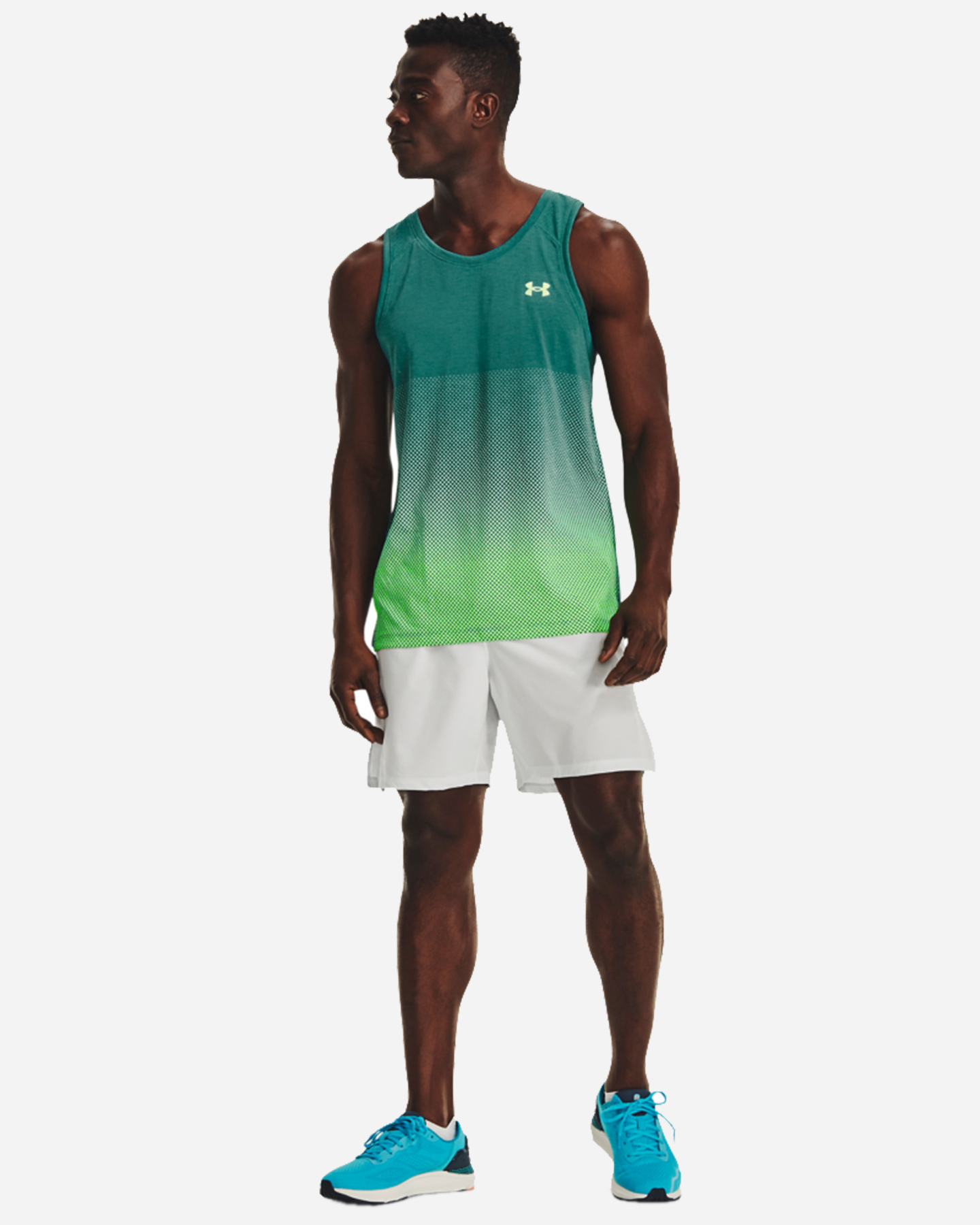 Canotta running UNDER ARMOUR STREAKER WIND M - Verde - 2 | Cisalfa Sport
