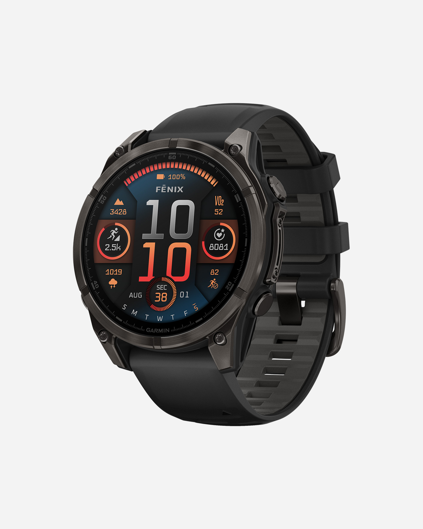 Orologio multifunzione GARMIN FENIX 8 AMOLED 47MM SAPPHIRE  - Nero - 2 | Cisalfa Sport