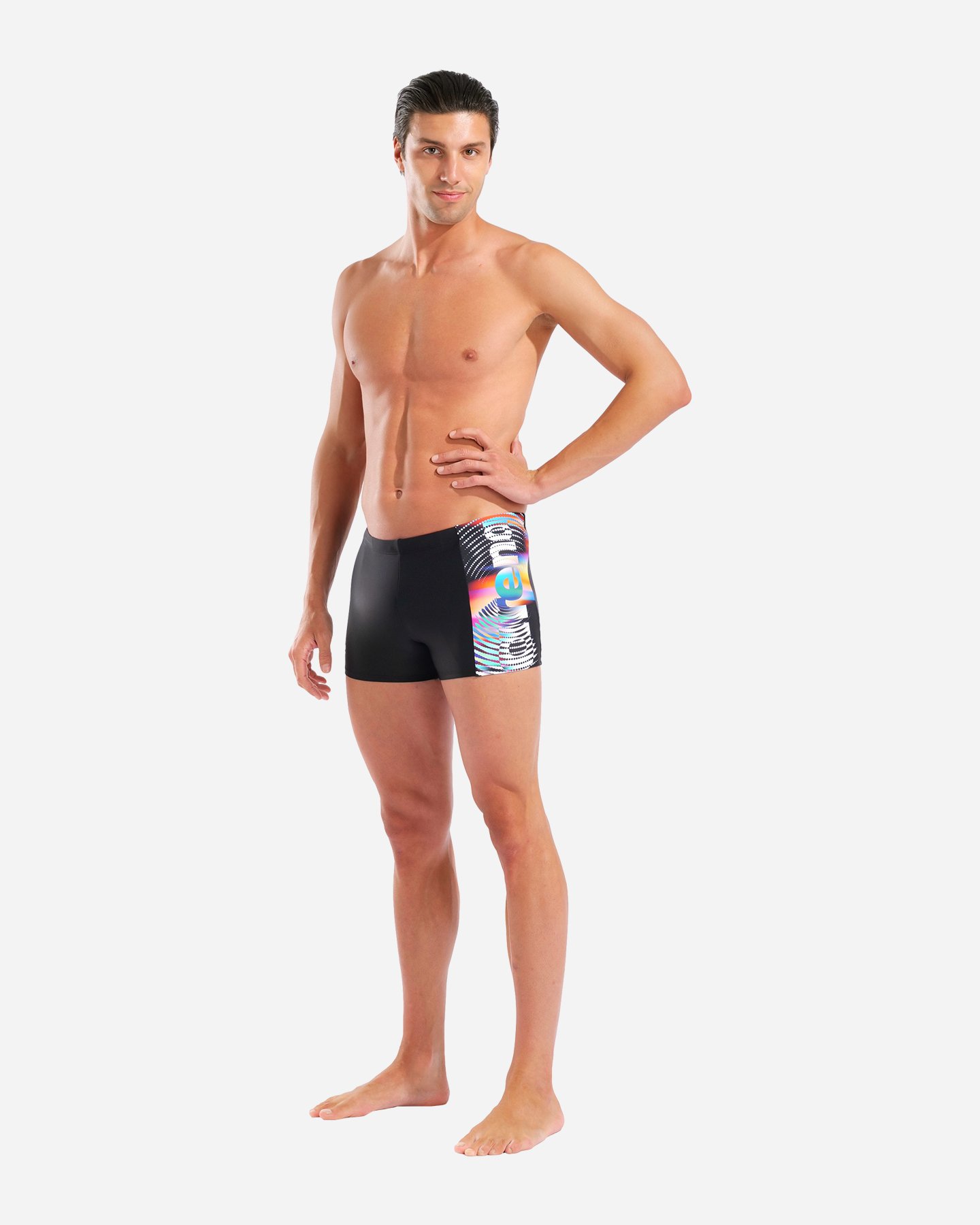 Short piscina ARENA LIT LOGO M - Nero - 4 | Cisalfa Sport