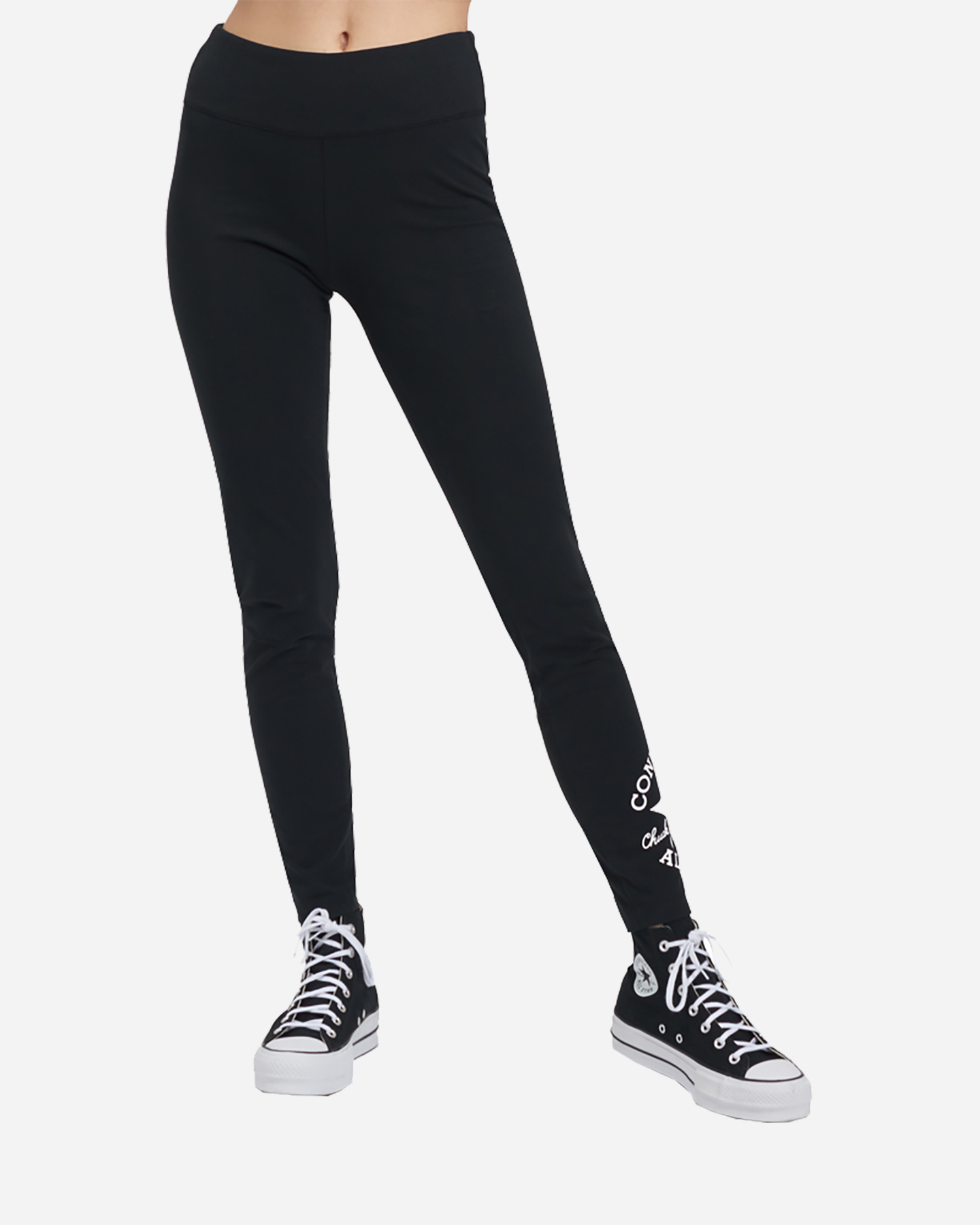 Leggings CONVERSE LOGO ALL STAR LATERAL W - Nero - 0 | Cisalfa Sport