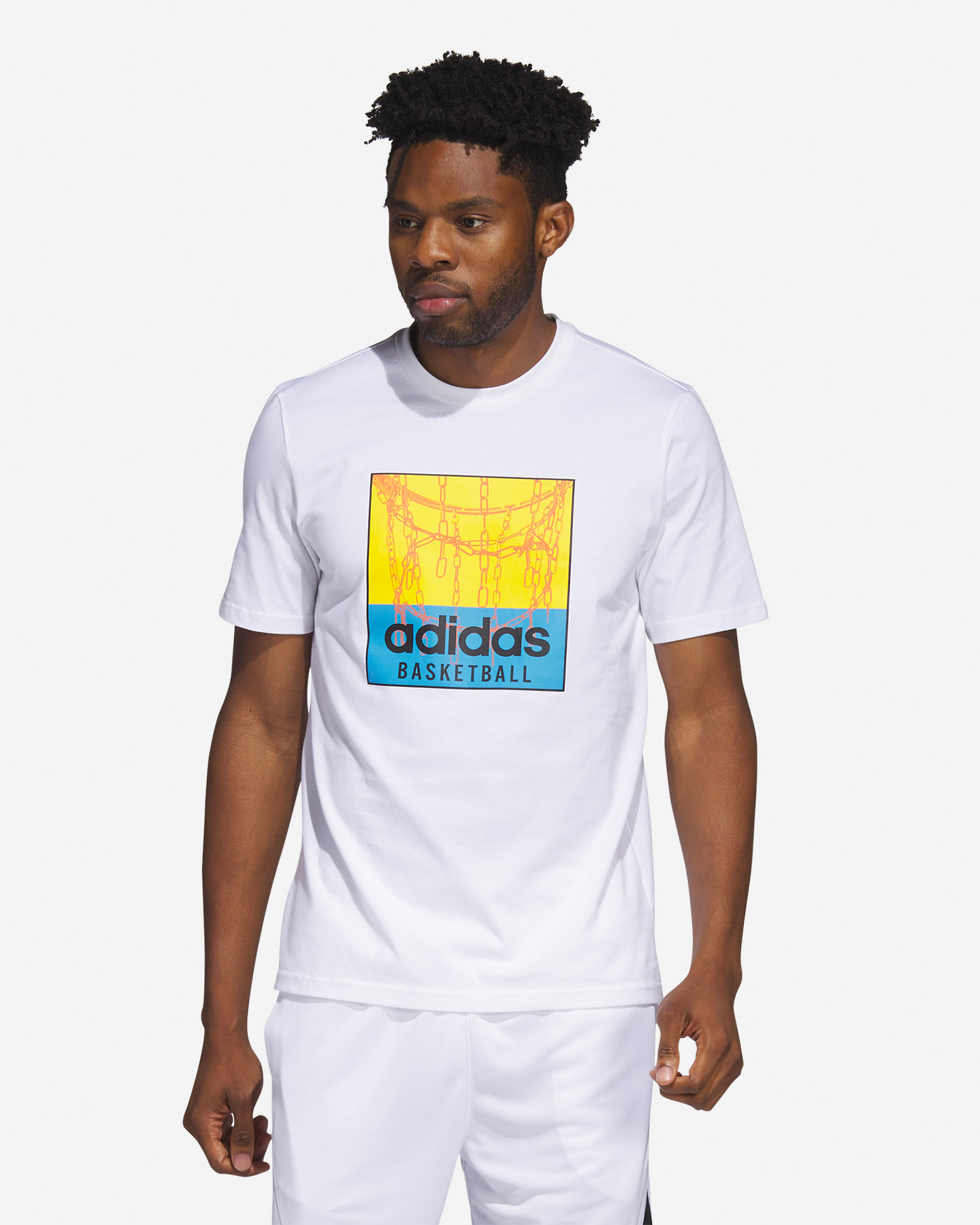 Maglia basket ADIDAS CHAIN NET M - Bianco - 1 | Cisalfa Sport