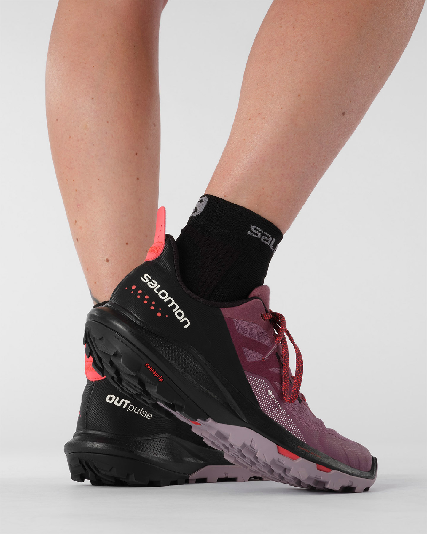 Scarpe trail SALOMON OUTPULSE GTX W - Viola - 5 | Cisalfa Sport