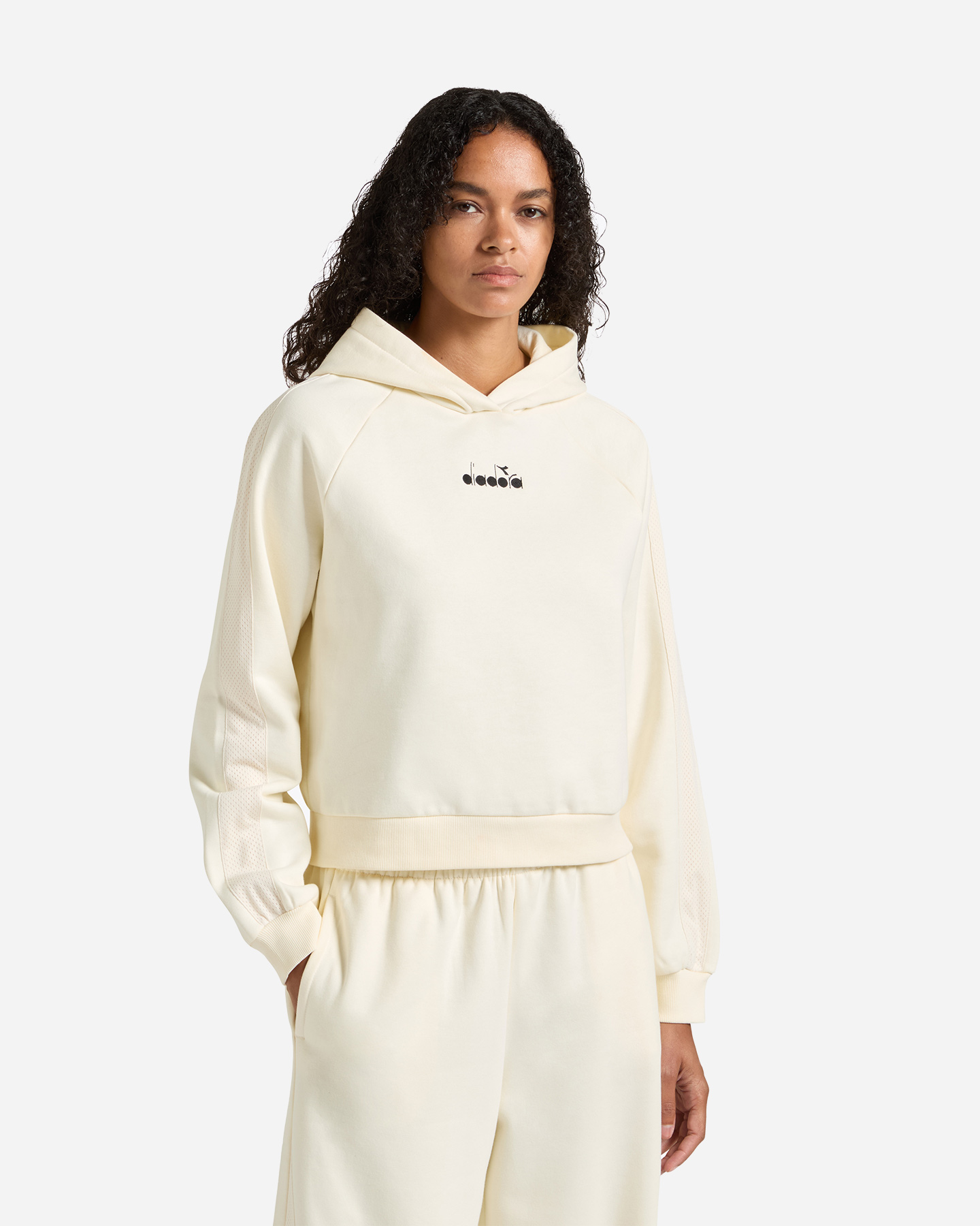 Felpa DIADORA CLASSIC W - Bianco - 1 | Cisalfa Sport