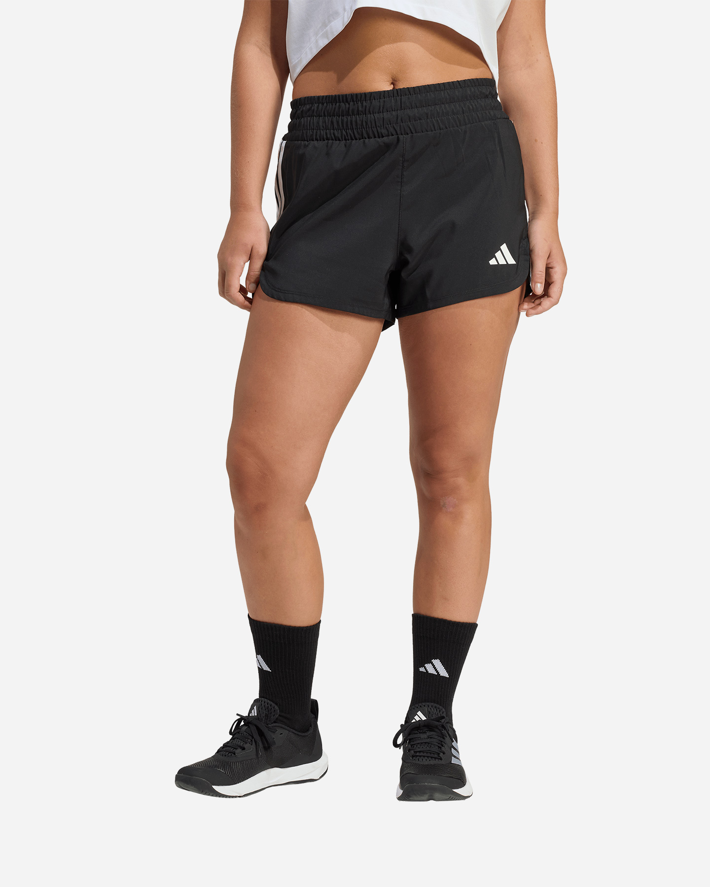 Short training ADIDAS PACER WORKOUT W - Nero - 2 | Cisalfa Sport