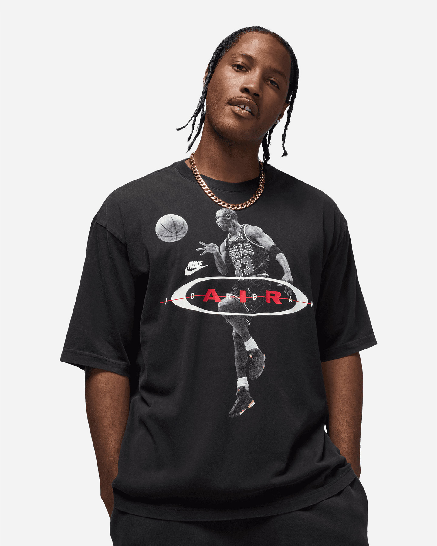 T-shirt NIKE JORDAN 2AIR RING M - Nero - 0 | Cisalfa Sport