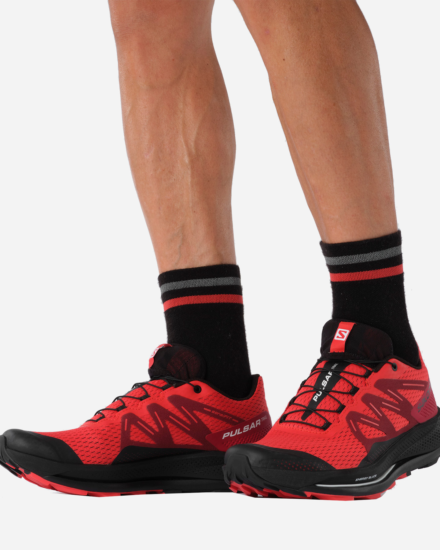 Scarpe trail SALOMON PULSAR TRAIL M - Rosso - 5 | Cisalfa Sport