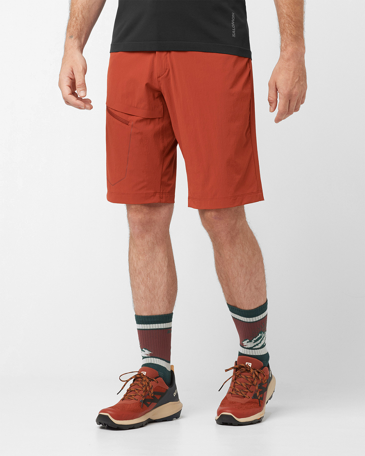 Pantaloncini SALOMON WAYFARER M - Rosso - 2 | Cisalfa Sport