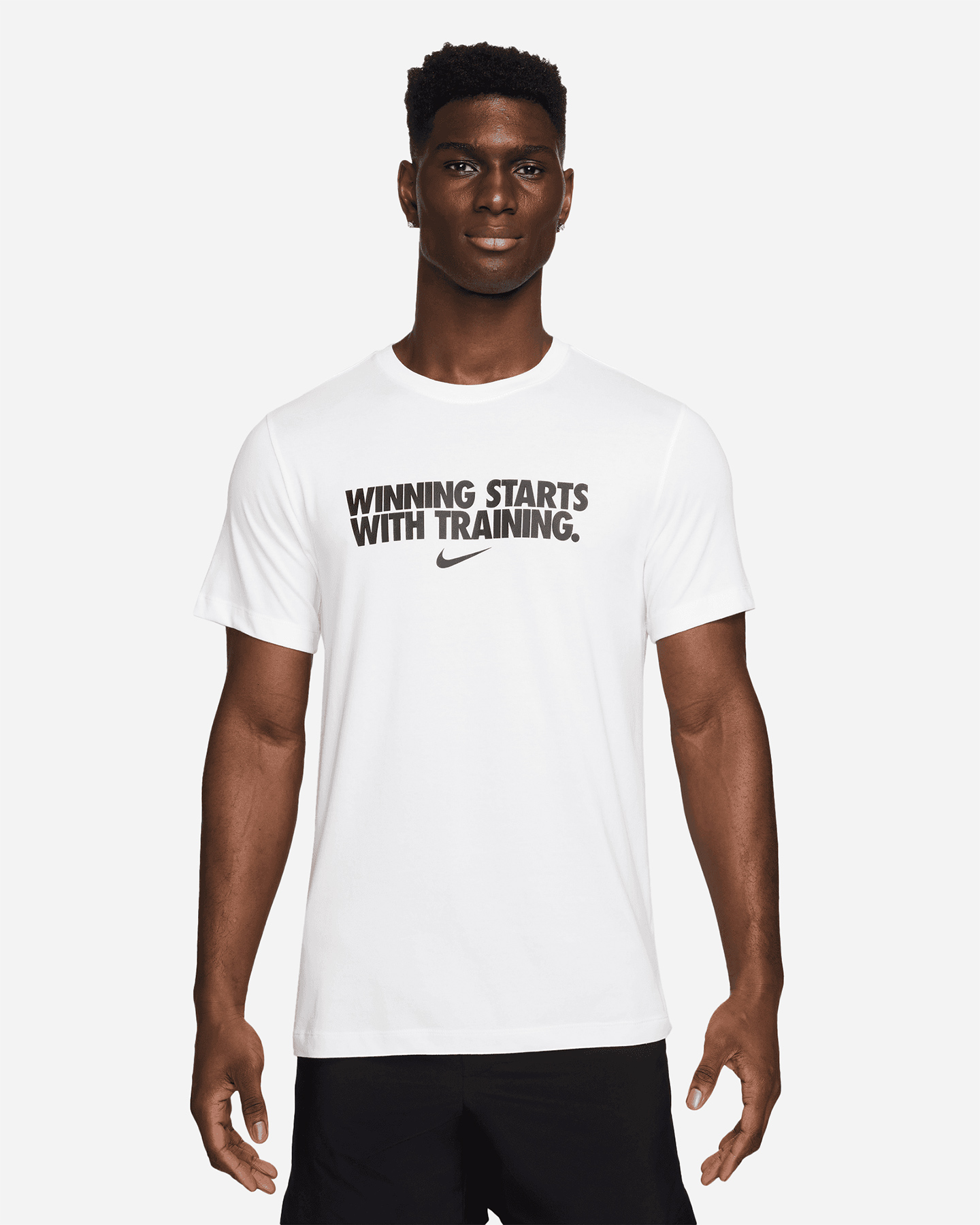 T-shirt training NIKE DRI FIT GFX WINNING M - Bianco - 0 | Cisalfa Sport