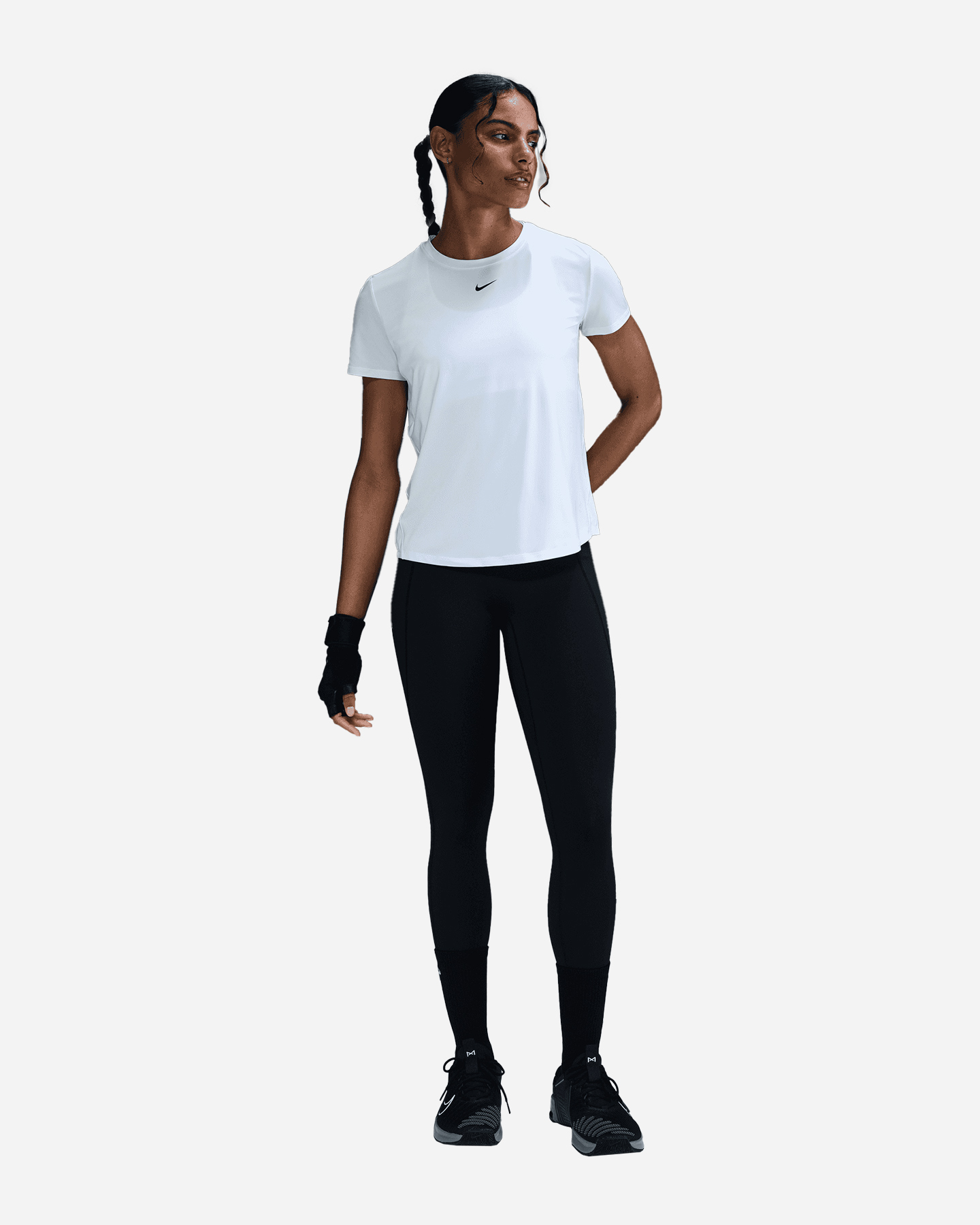 T-shirt training NIKE DRI FIT ONE CLASSIC W - Bianco - 2 | Cisalfa Sport