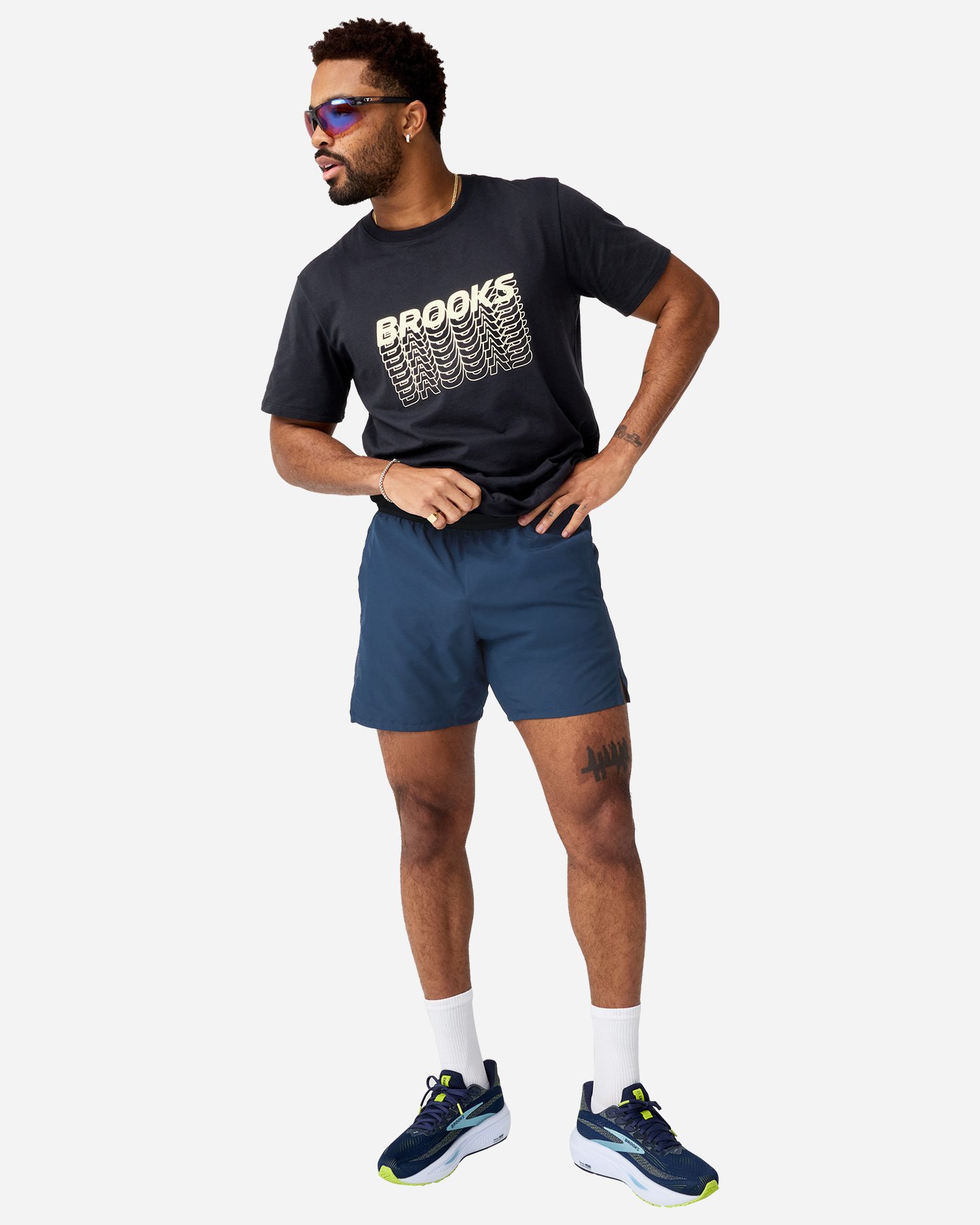 Short running BROOKS DASH 2IN1 M - 3 | Cisalfa Sport