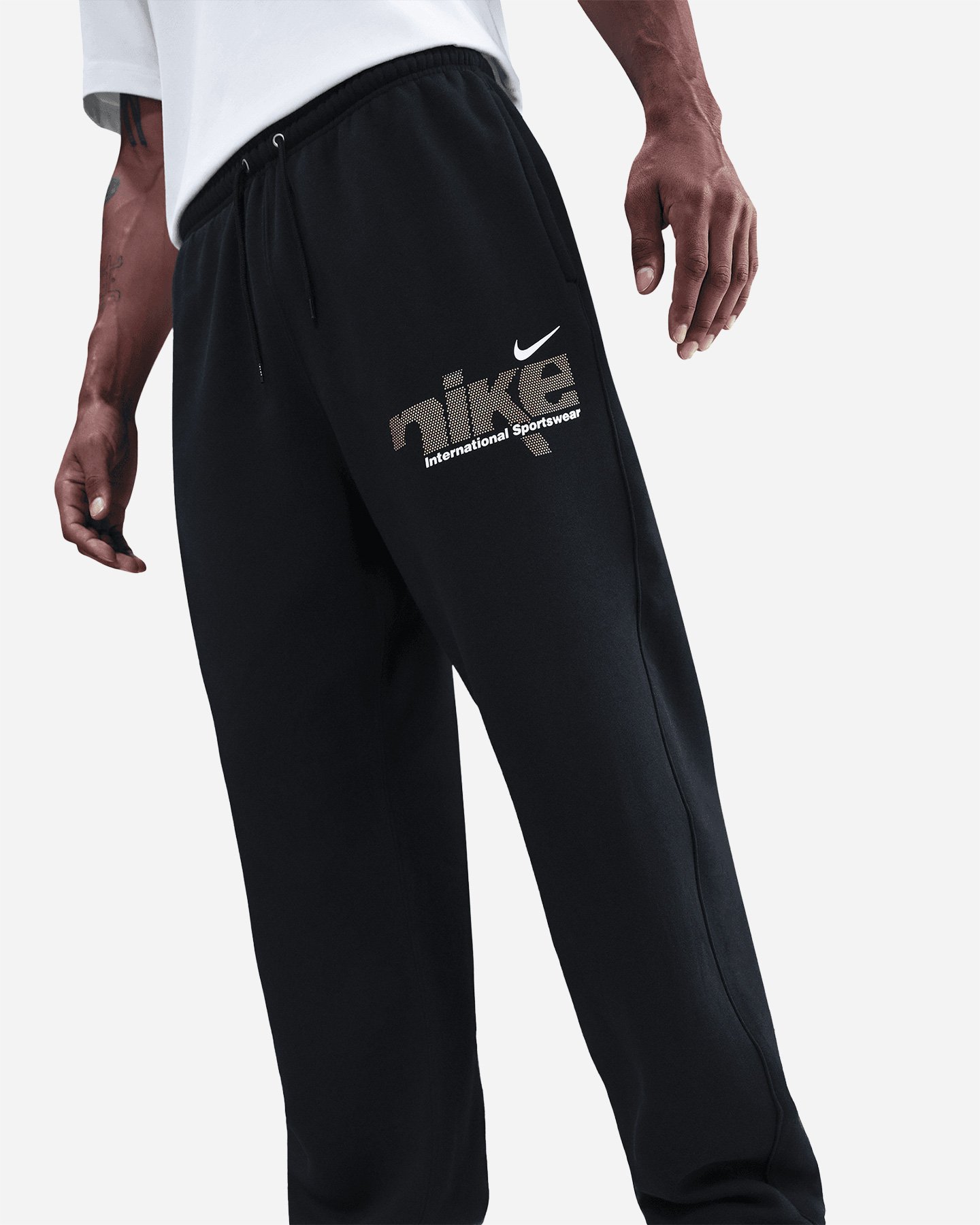 Pantalone NIKE STRAIGHT FLEECE M - Nero - 3 | Cisalfa Sport