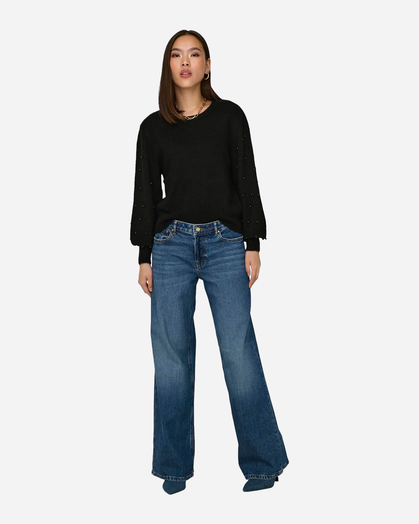 Maglione ONLY KINNE PERLE W - Nero - 3 | Cisalfa Sport