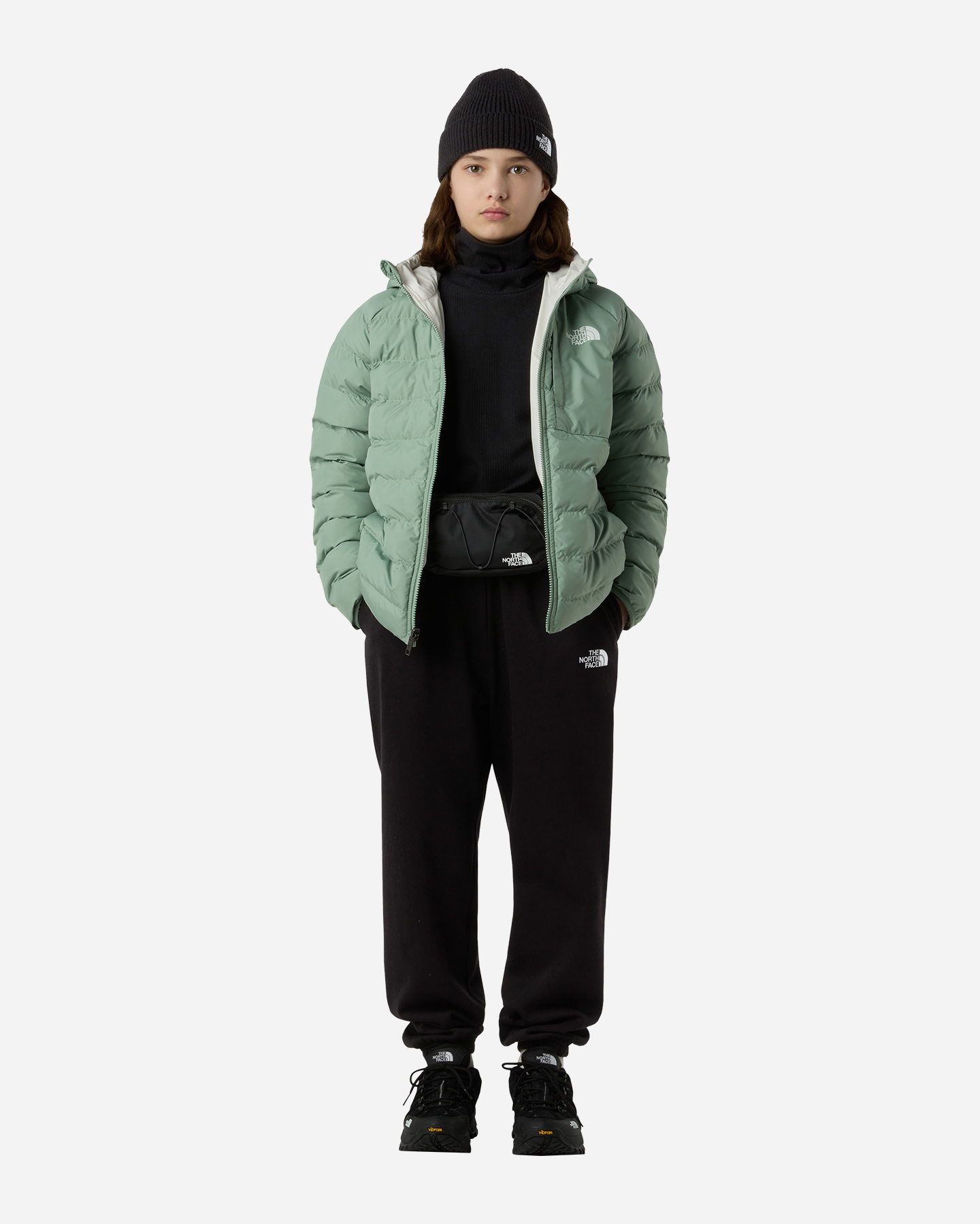 Giubbotto THE NORTH FACE PERRITO REVERS JR - Verde - 5 | Cisalfa Sport