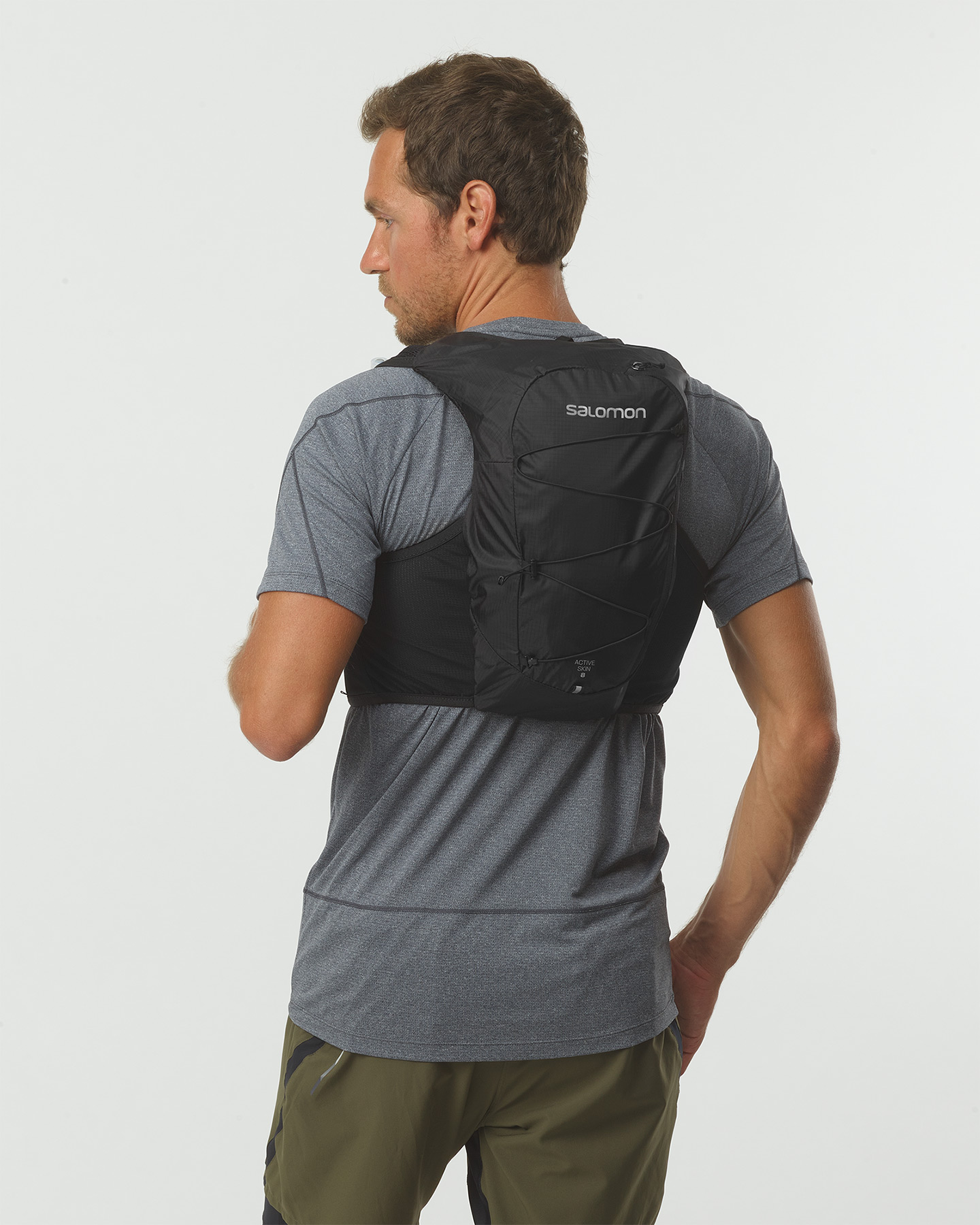 Zaino trail running SALOMON ACTIVE SKIN 8 SET  - Nero - 5 | Cisalfa Sport