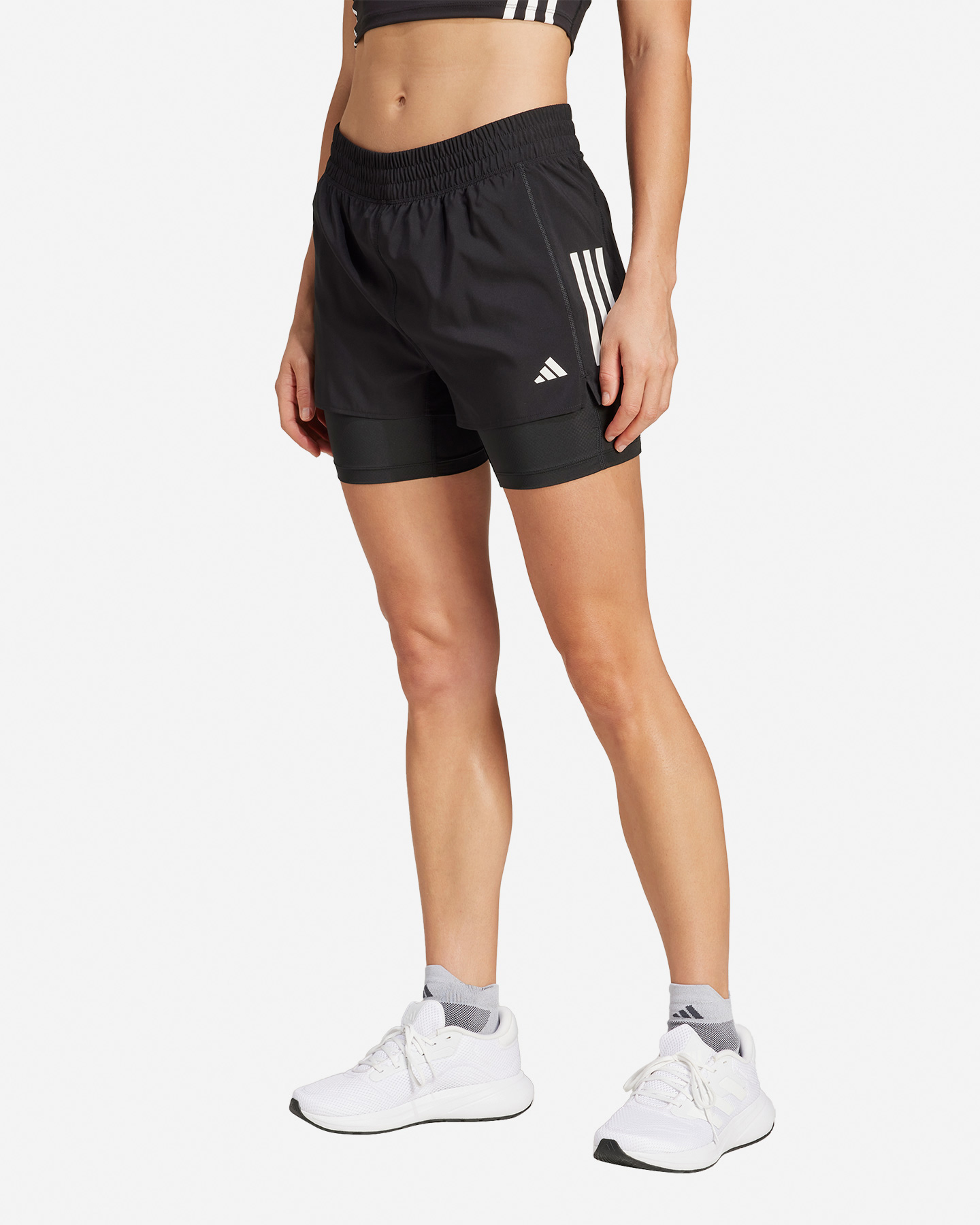 Short running ADIDAS OTR B S 2IN1 W - Nero - 1 | Cisalfa Sport