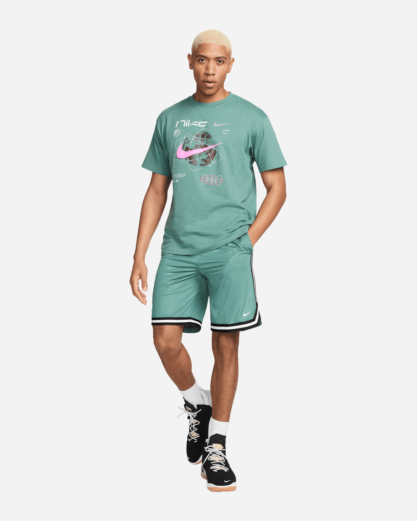 Pantaloncini basket NIKE DNA DRI FIT BASKETBALL M - Verde - 3 | Cisalfa Sport