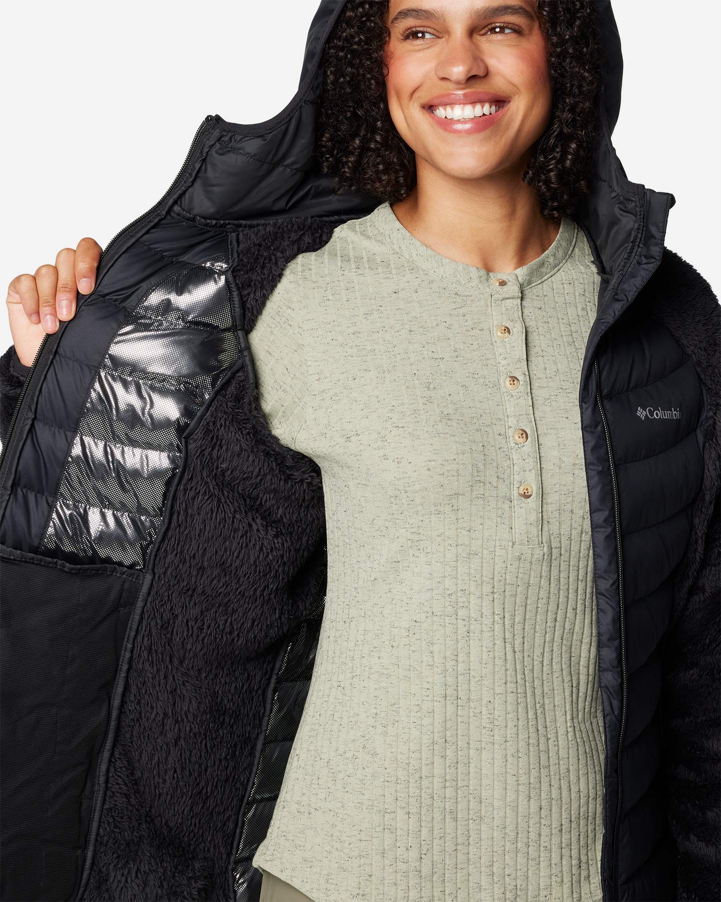 Giacca outdoor COLUMBIA POWDER LITE W - Nero - 3 | Cisalfa Sport