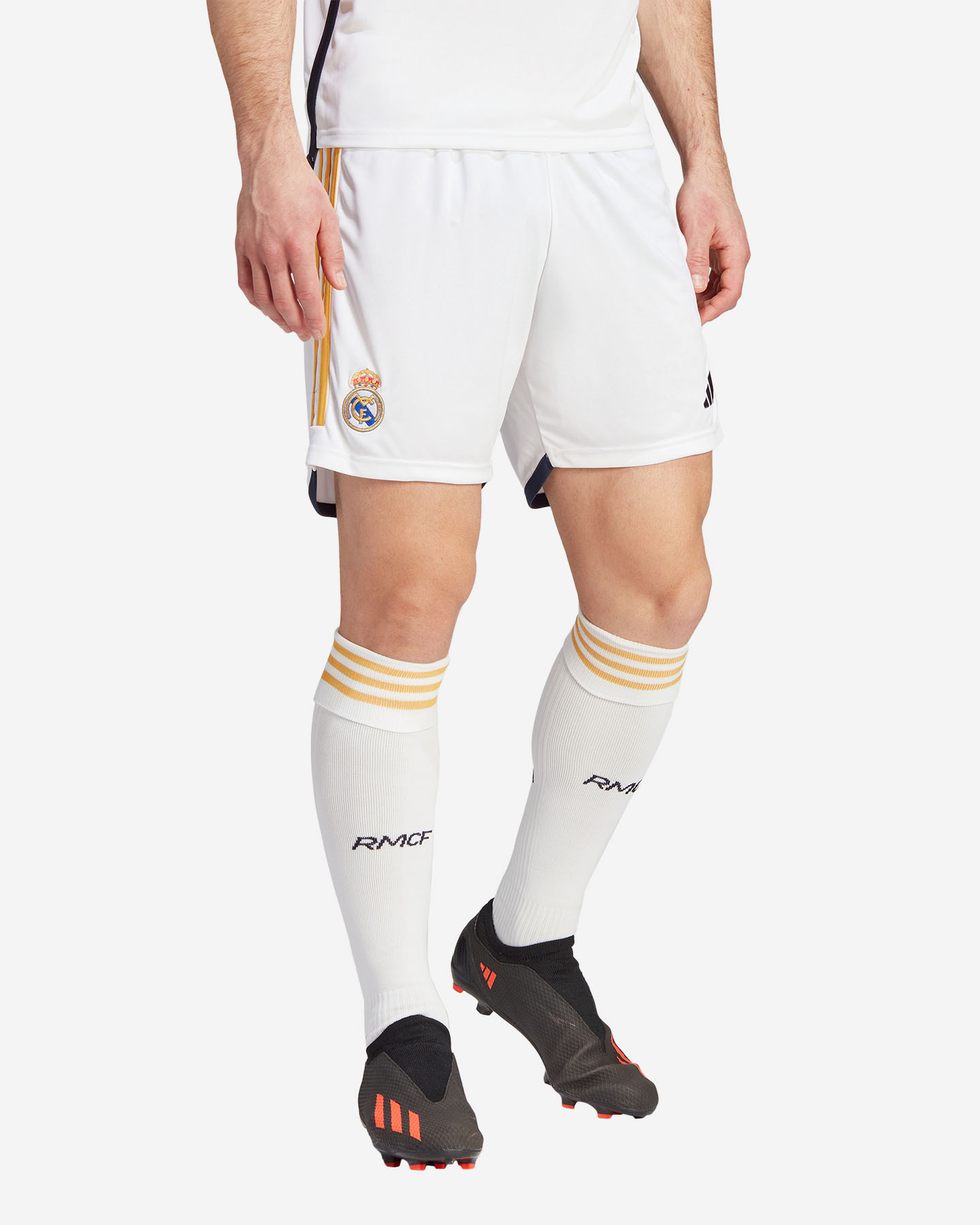 Pantaloncini calcio ufficiali ADIDAS REAL MADRID HOME 23-24 M - Bianco - 1 | Cisalfa Sport