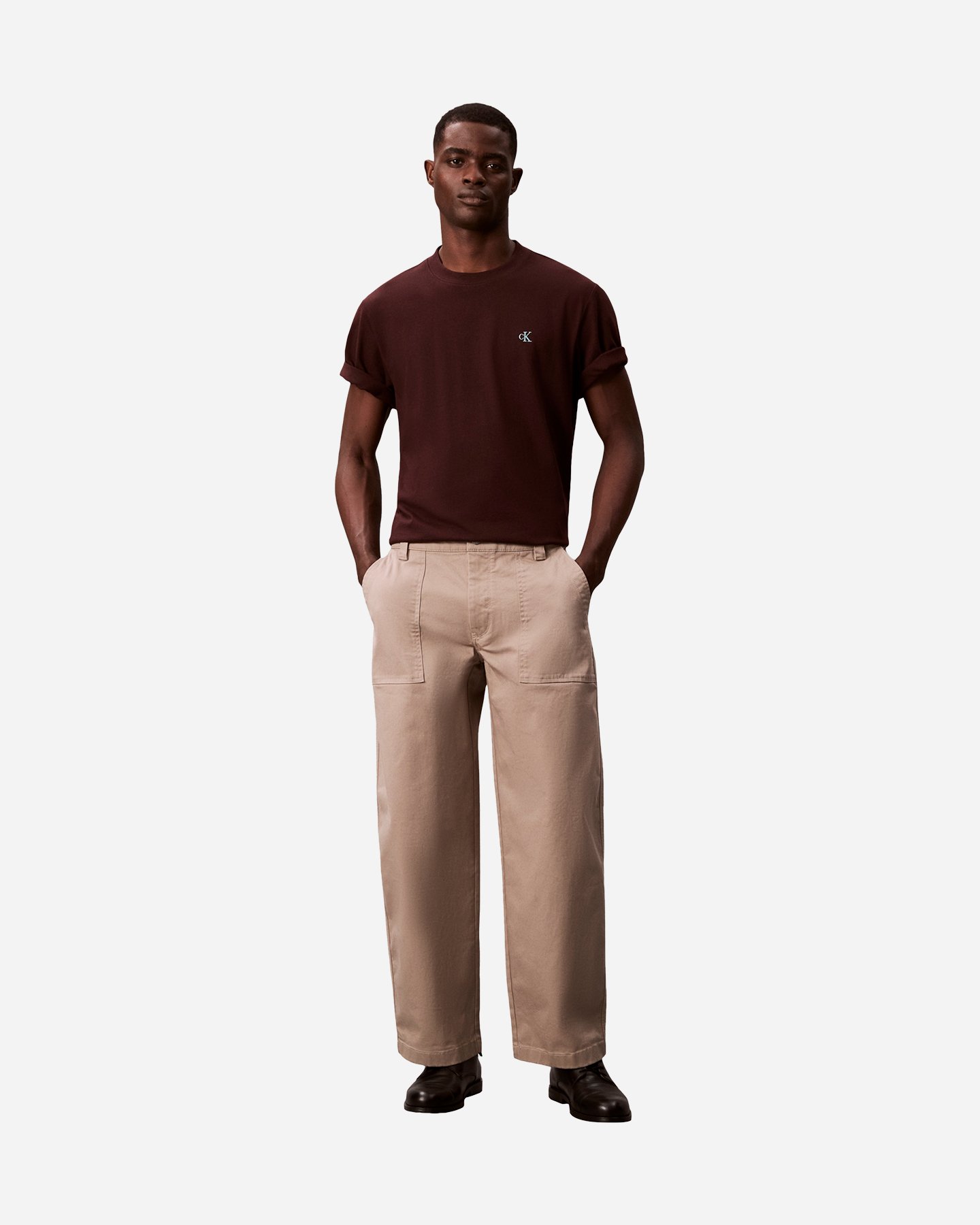 T-shirt CALVIN KLEIN JEANS EASY MONOGRAM M - Marrone - 4 | Cisalfa Sport