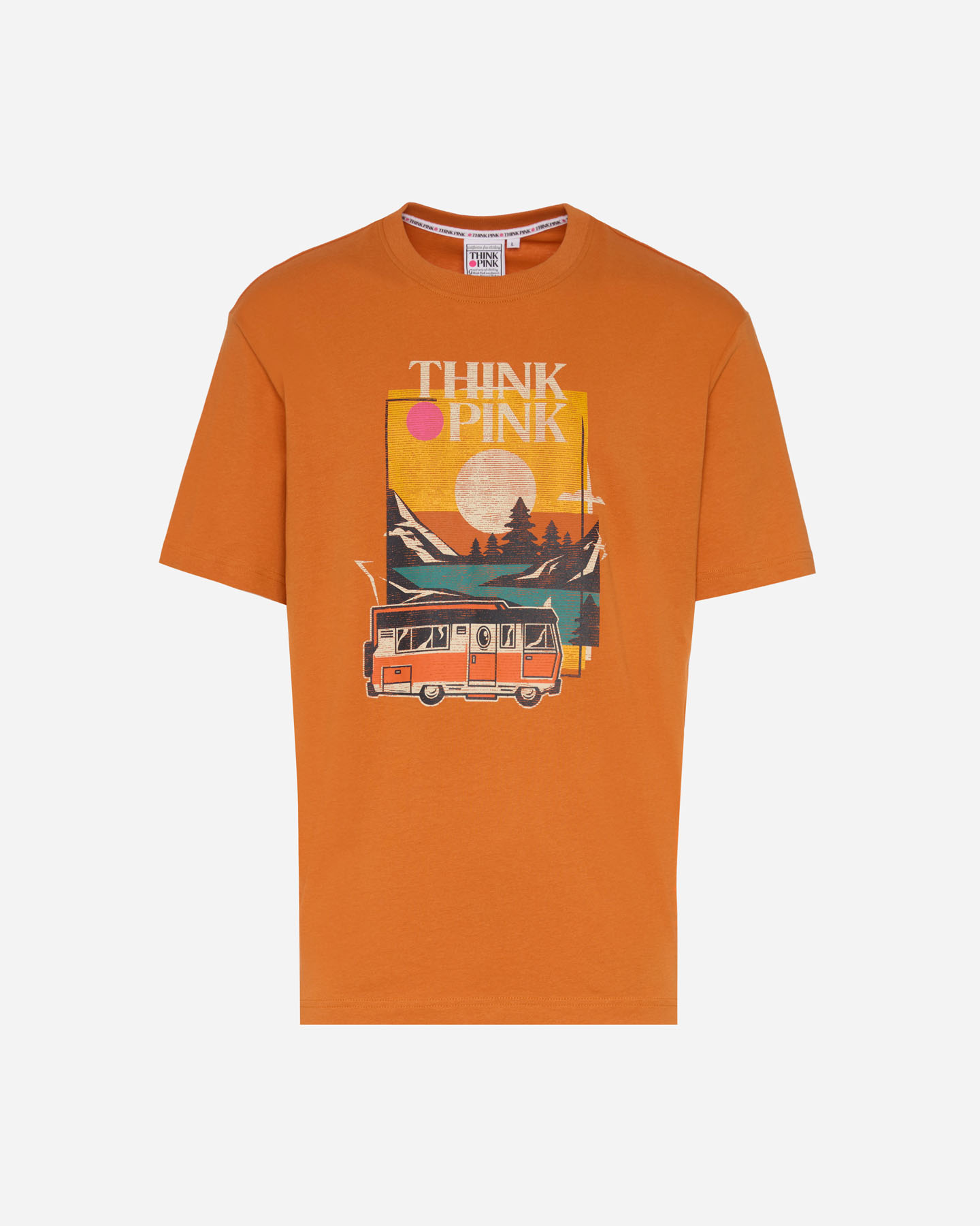 T-shirt THINK PINK GRAPHIC M - Arancione - 0 | Cisalfa Sport