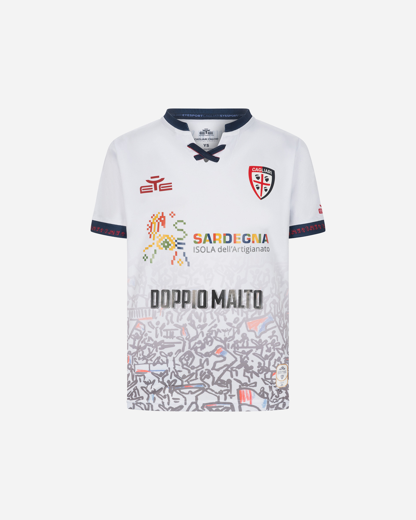 Maglia calcio ufficiale EYE CAGLIARI AWAY 25-26 JR - Color mix - 1 | Cisalfa Sport