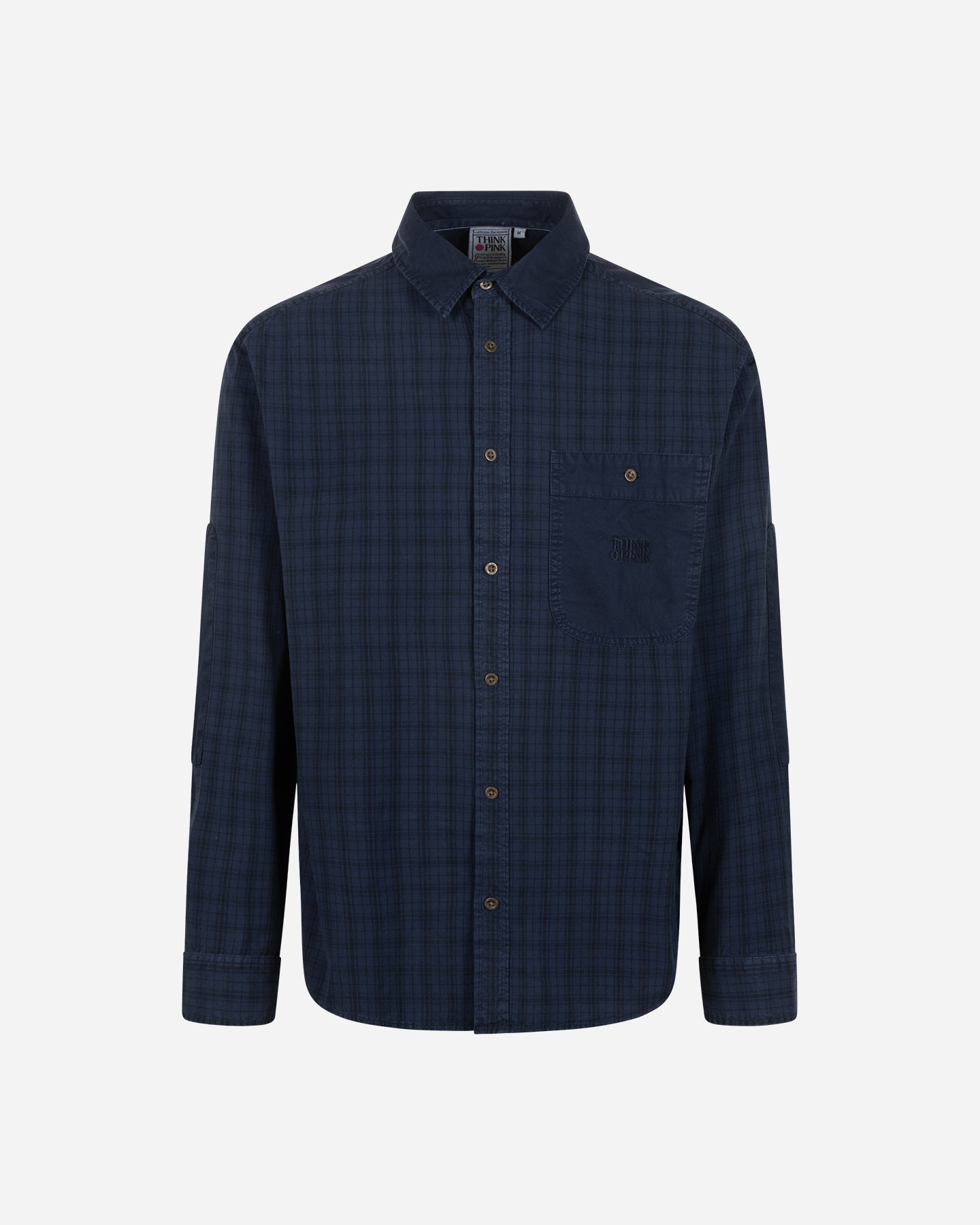 Camicia THINK PINK CHECK SHIRT M - Blu - 5 | Cisalfa Sport